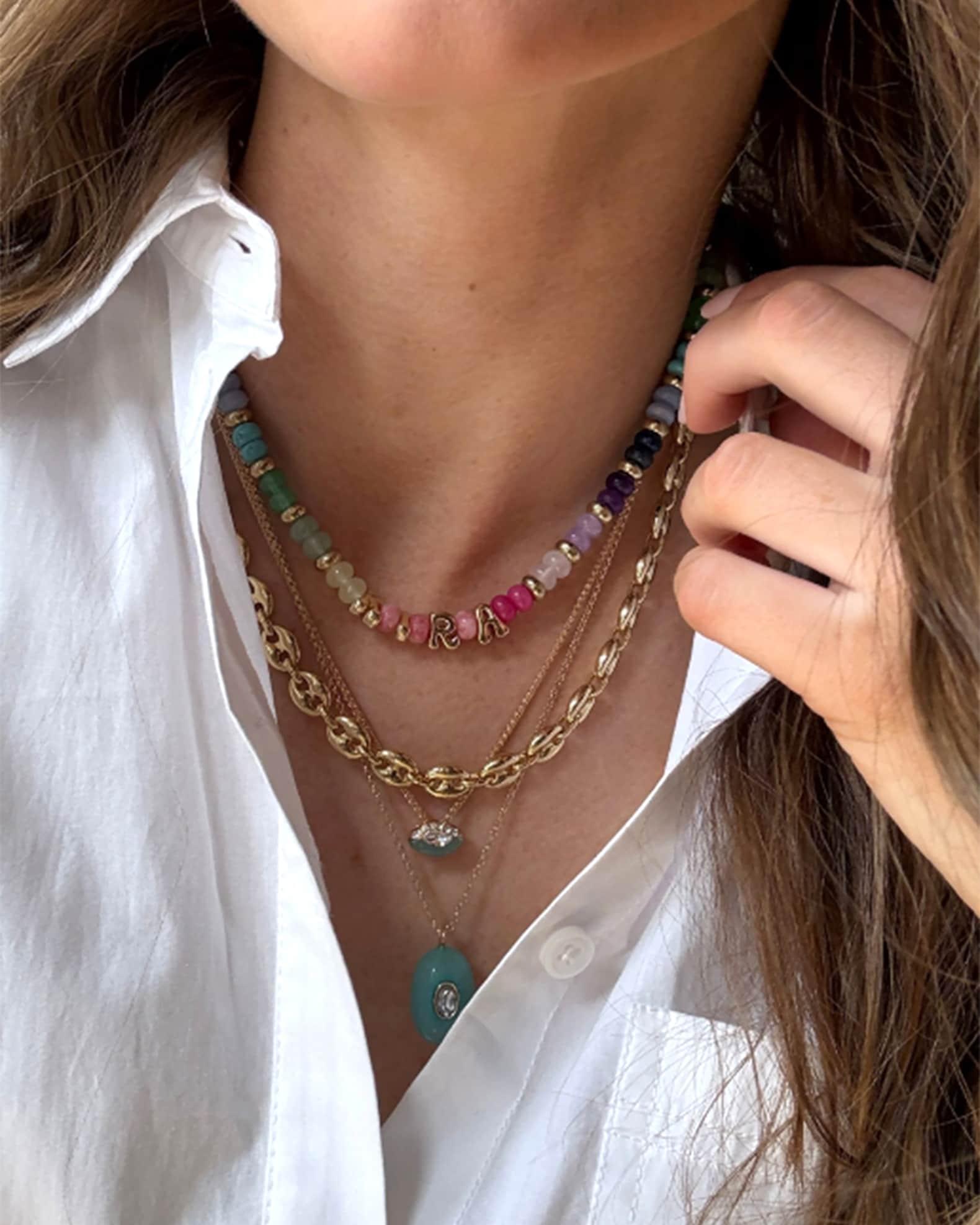 Semi Precious Custom Bubble Necklace Product Image