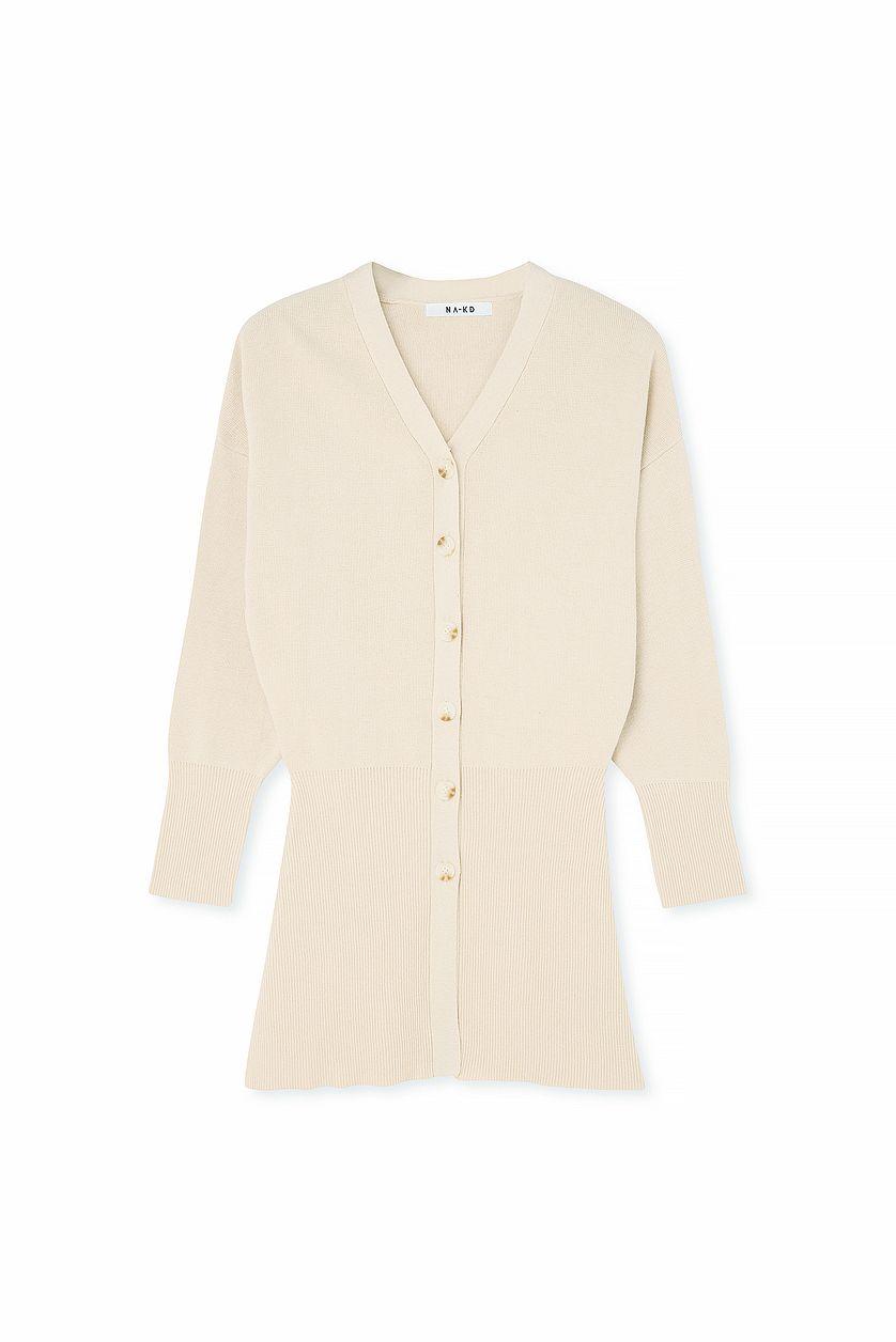 Marked Waist Knitted Cardigan Product Image