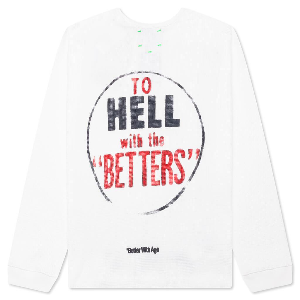 Chamomile Waffle Long Sleeve Shirt - Cream Male Product Image