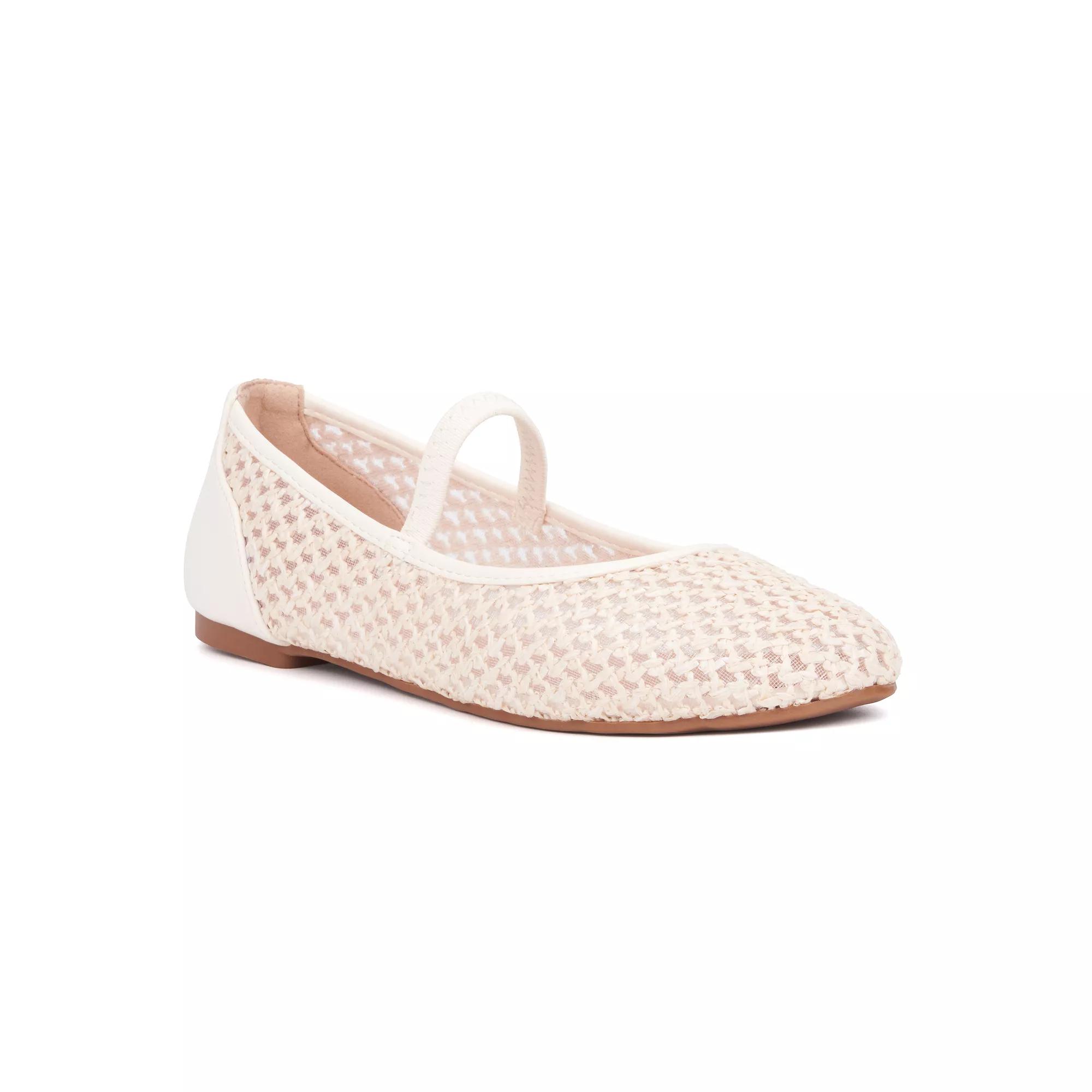 New York & Company® Alena Women's Ballet Flats, Size: 6.5, Ivory Product Image