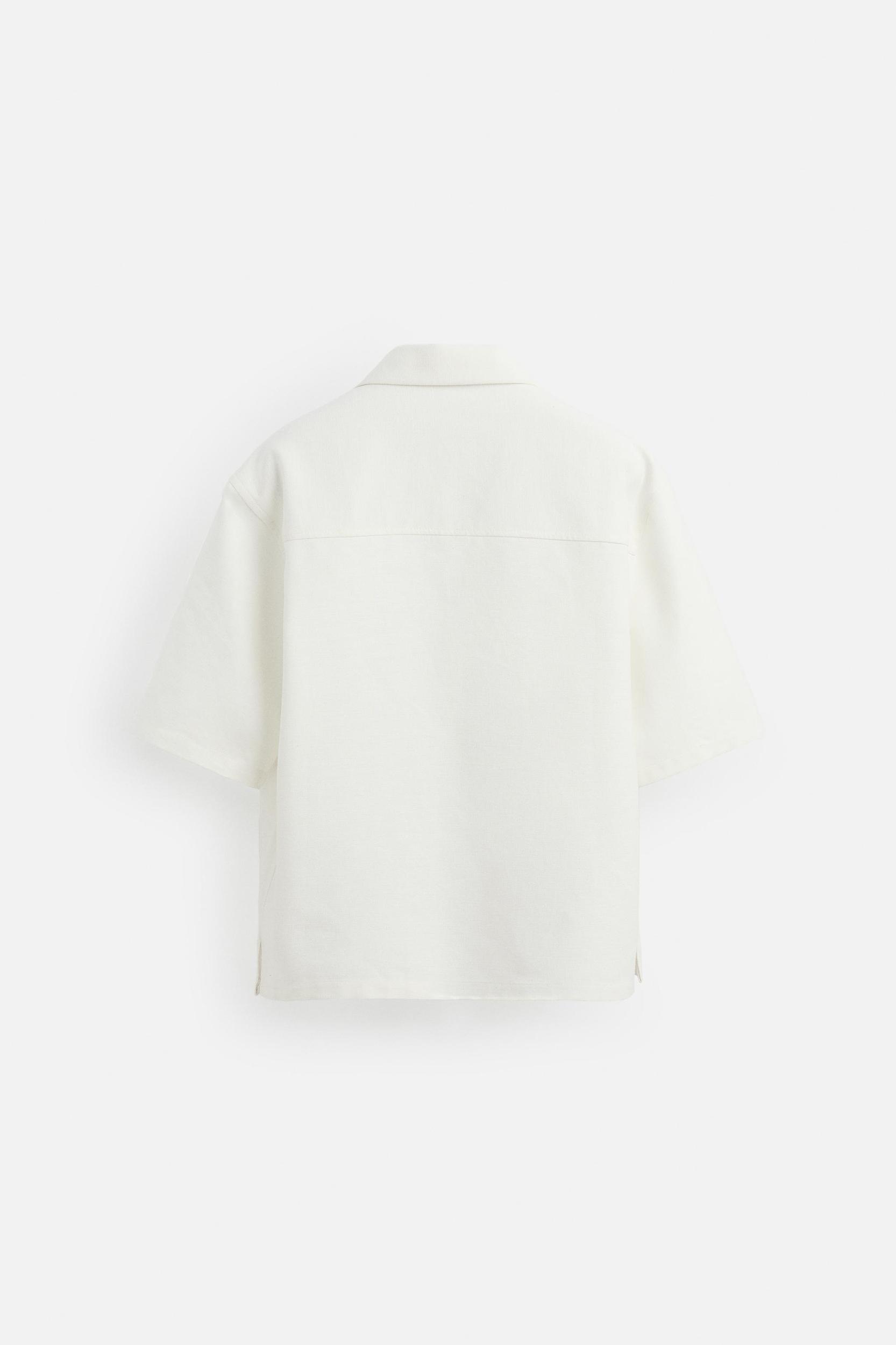 100% LINEN KIMONO SHIRT Product Image