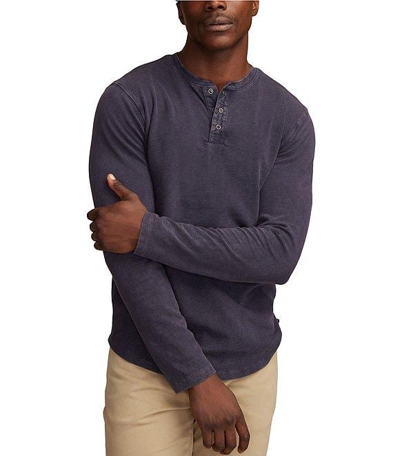 Lucky Brand Weekend Henley Neck Long Sleeve Slub Jersey T-Shirt Product Image