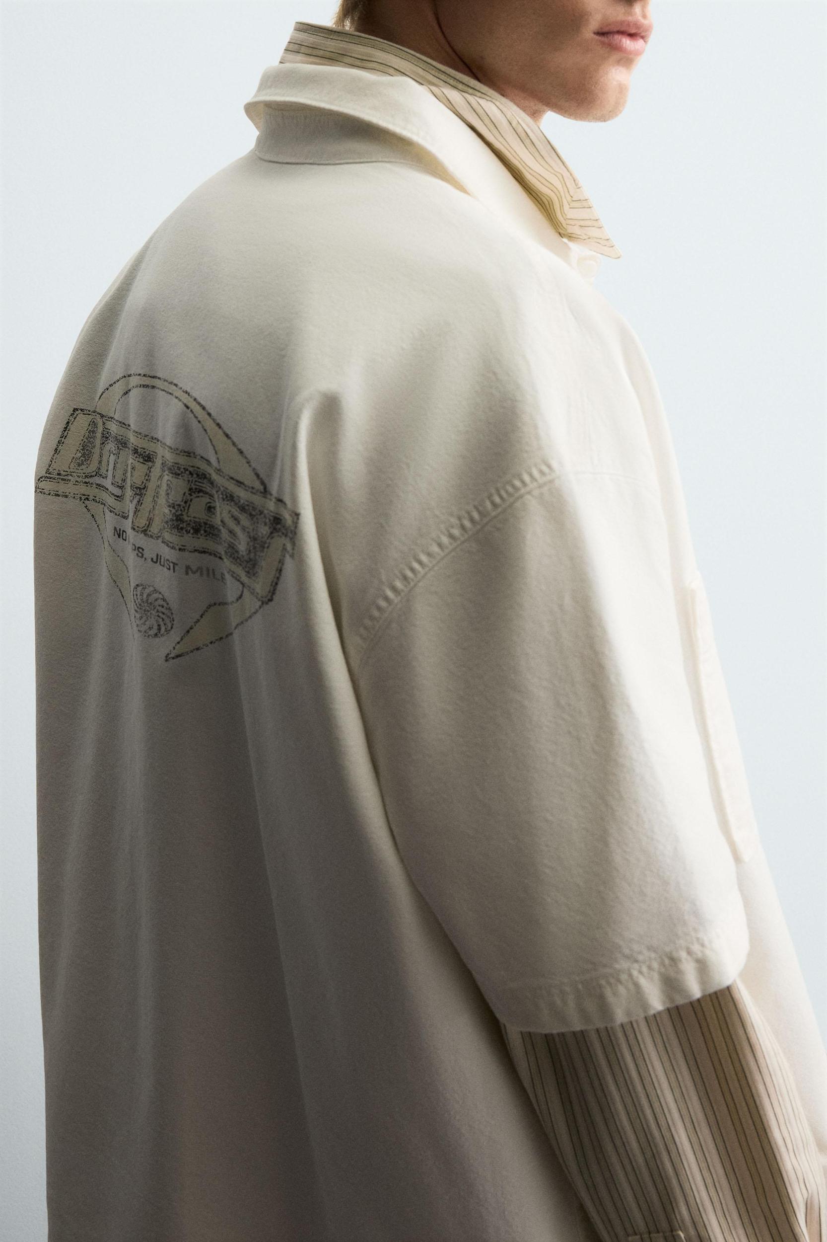 WASHED PRINT SHIRT Product Image