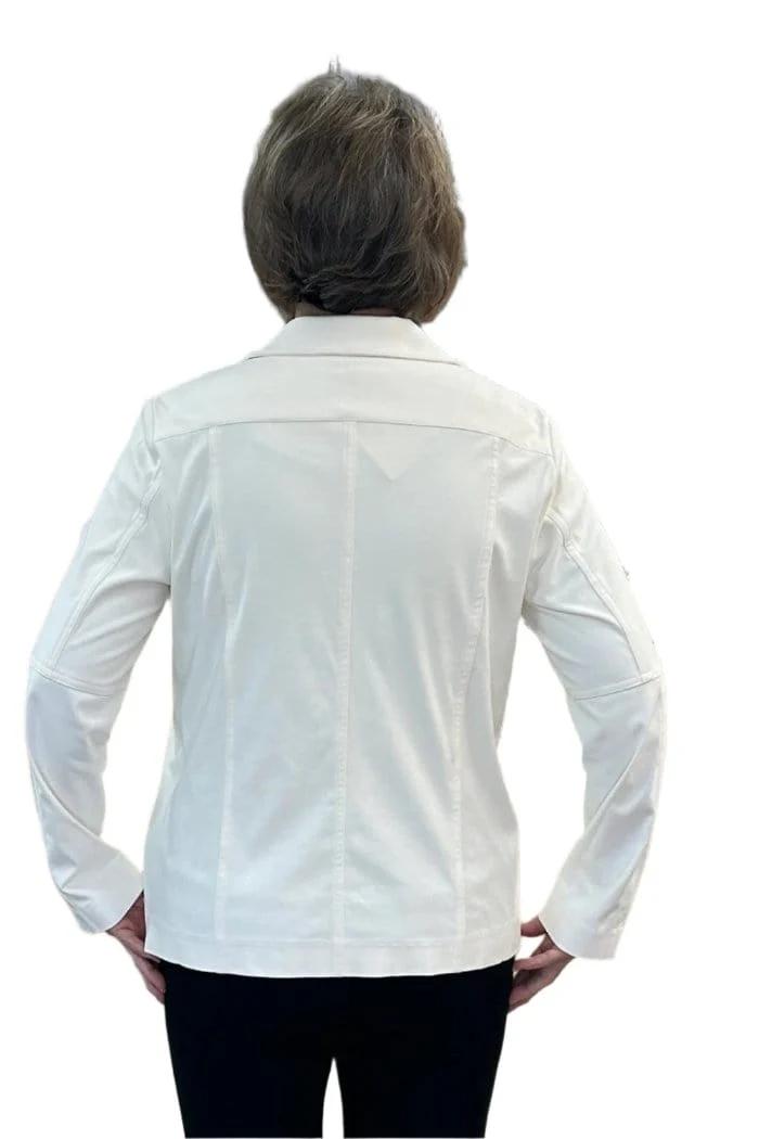 Winter White Faux Suede Jacket Product Image