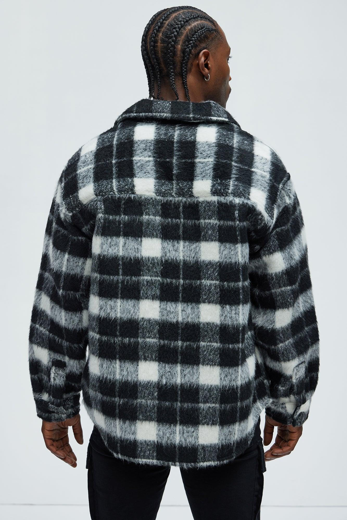 See What Happens Shacket - Black/White Product Image