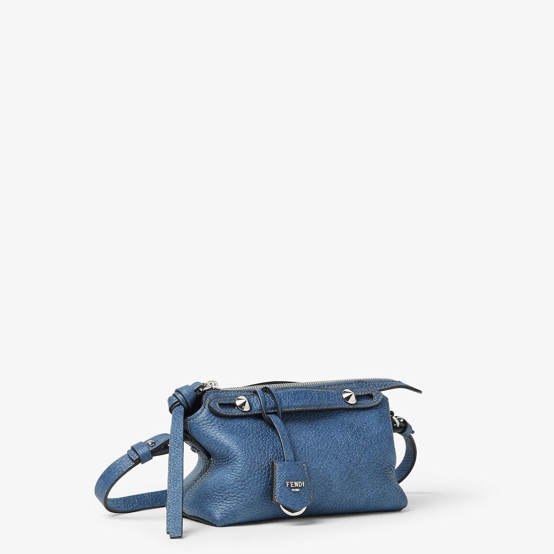 By The Way Soft MiniBlue leather denim-effect mini-bag Product Image