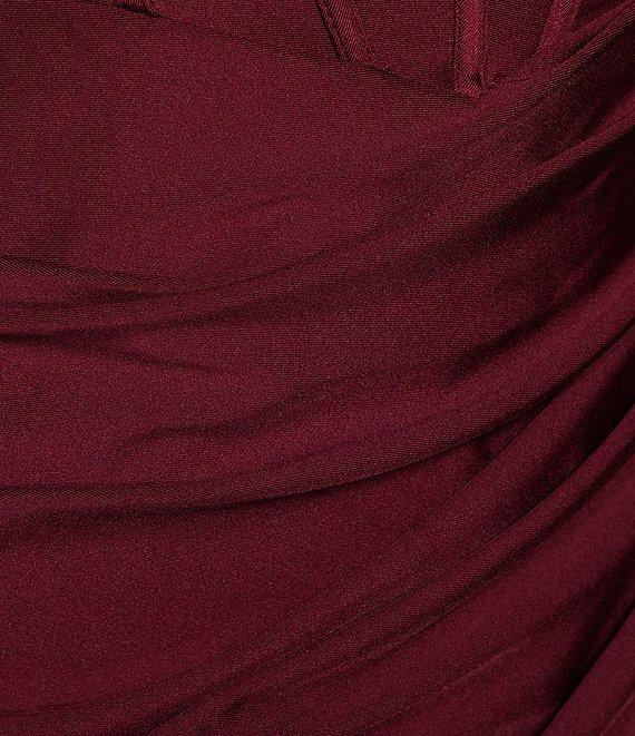 B. Darlin Spaghetti Strap Corset Side Shirred Long Dress Product Image