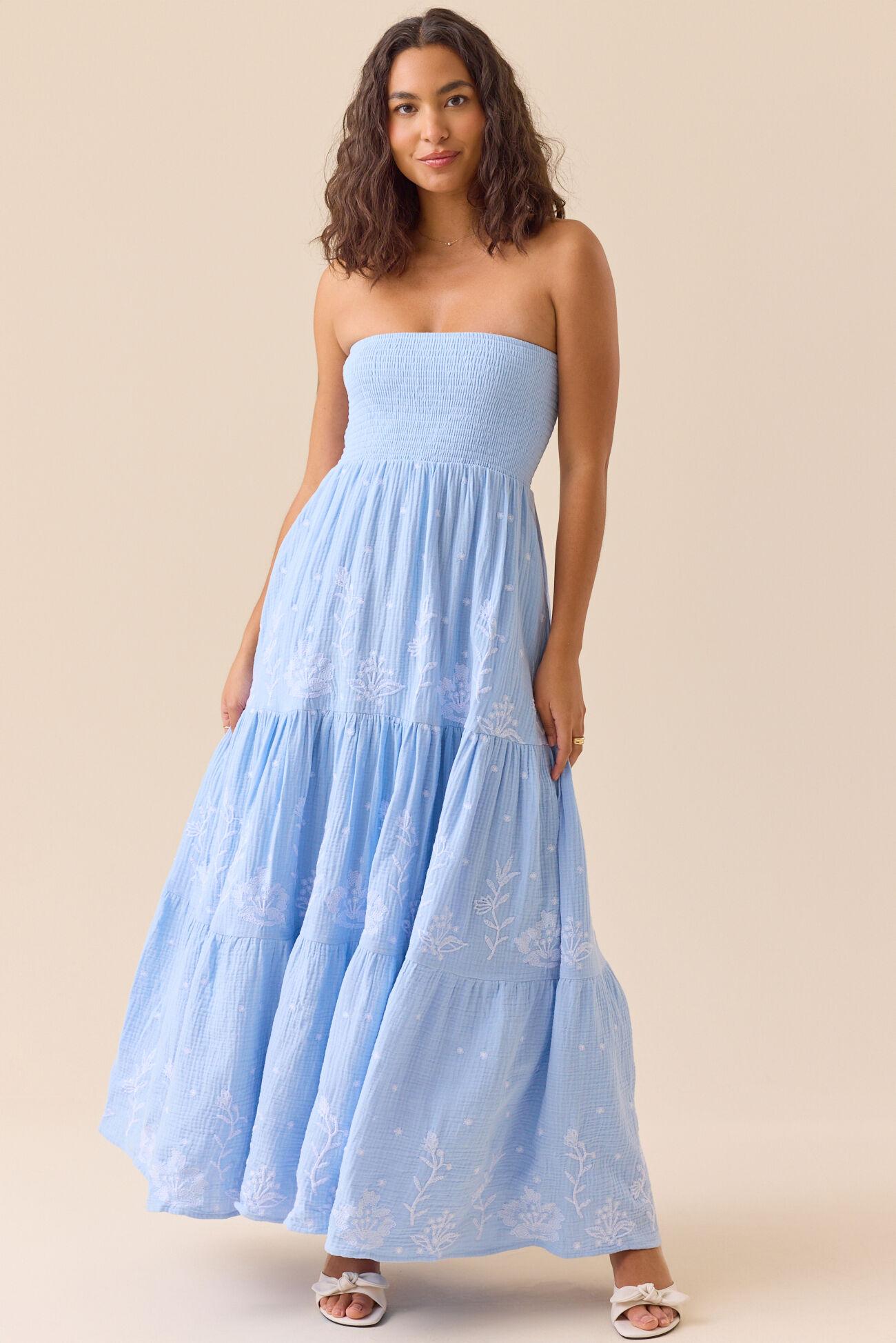 Melanie Strapless Maxi Dress Product Image