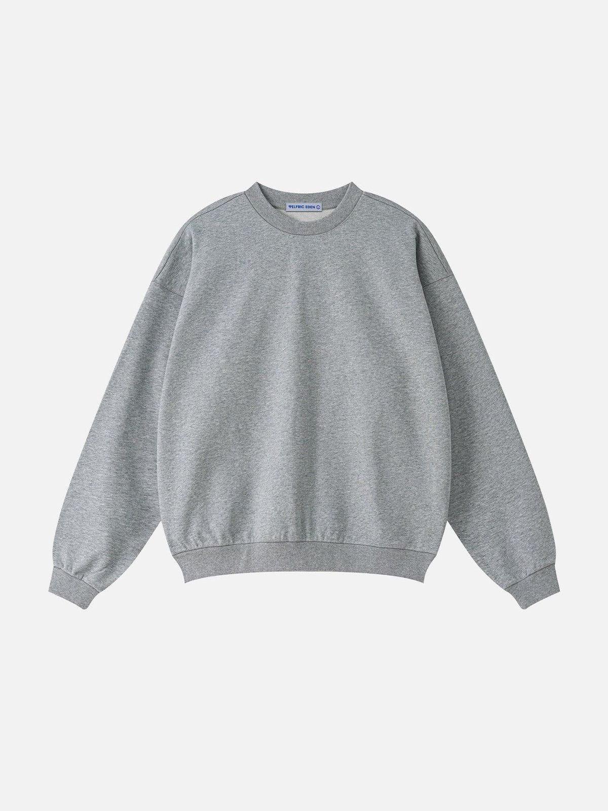 Aelfric Eden Basic Solid Oversized Sweatshirt Product Image