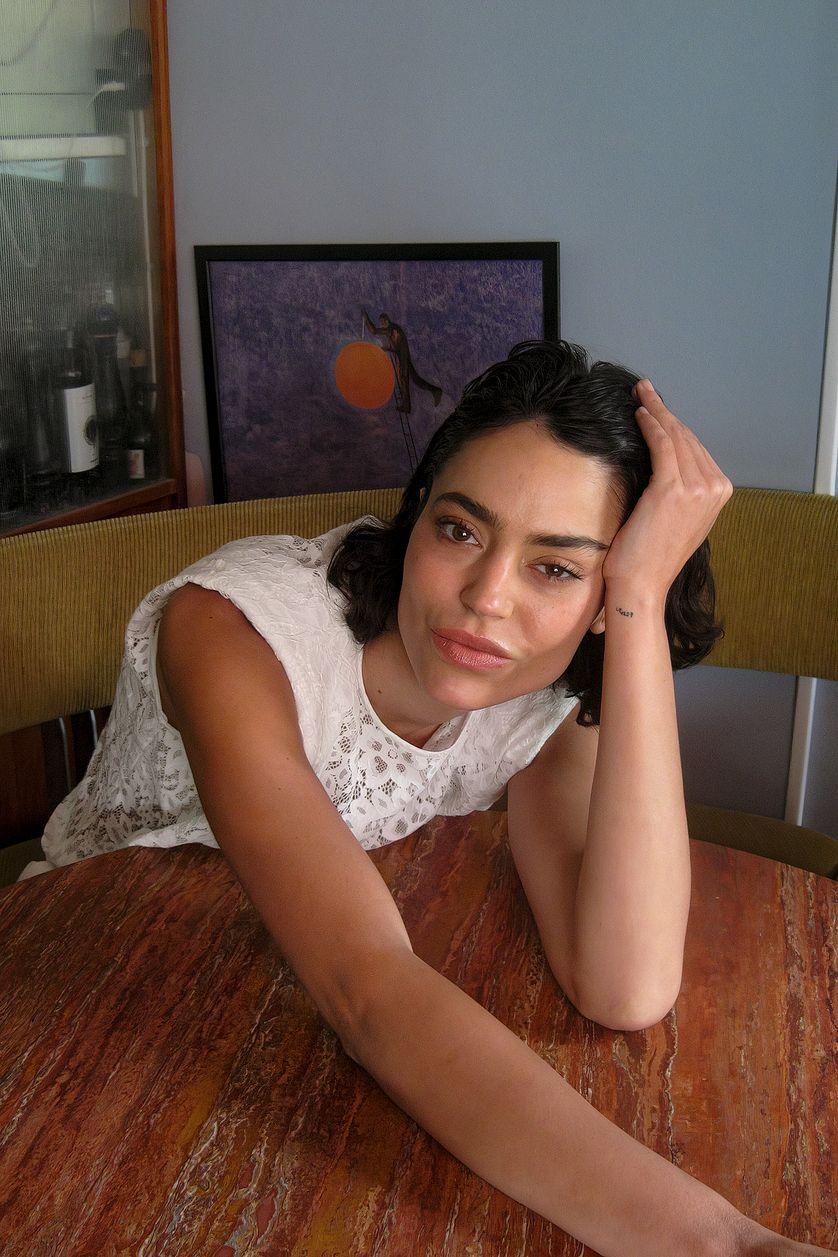 Sharp Shoulder Lace Top Product Image