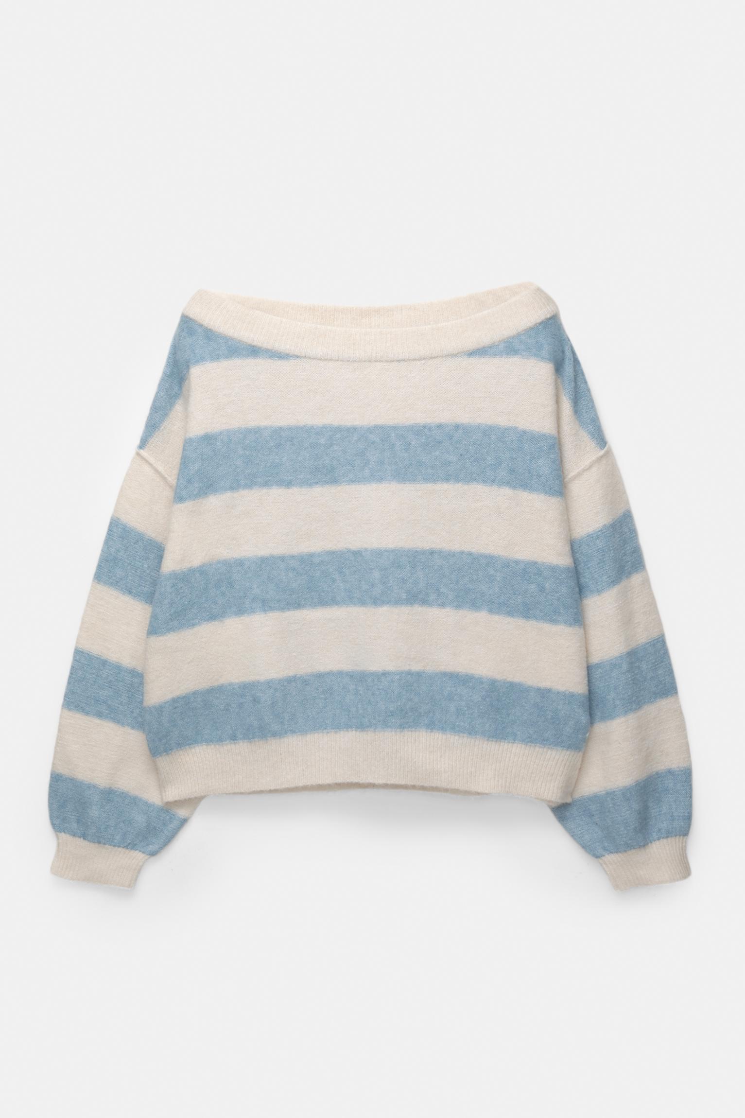 Boatneck knit sweater Product Image