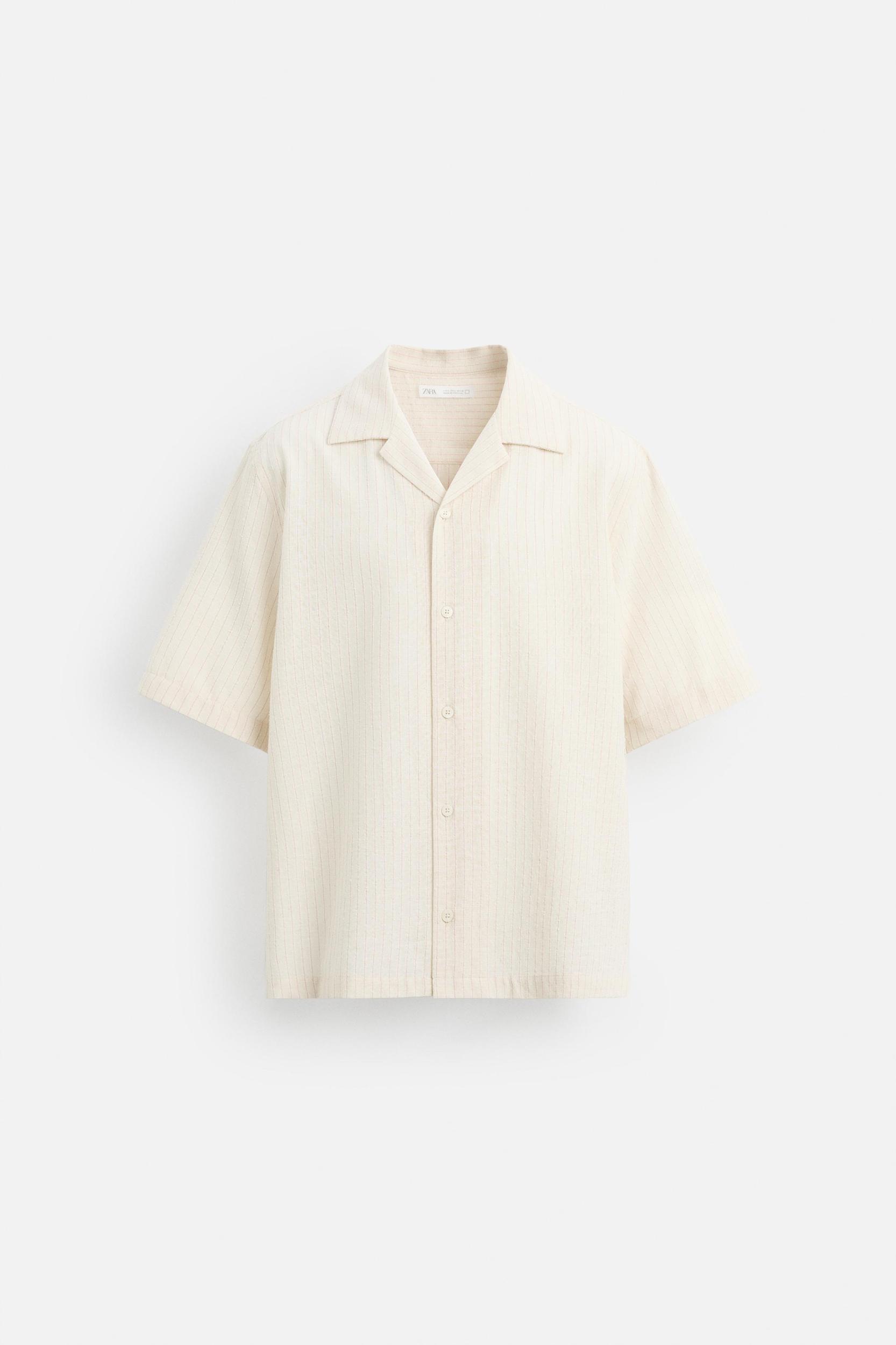 TEXTURED STRIPED SHIRT Product Image