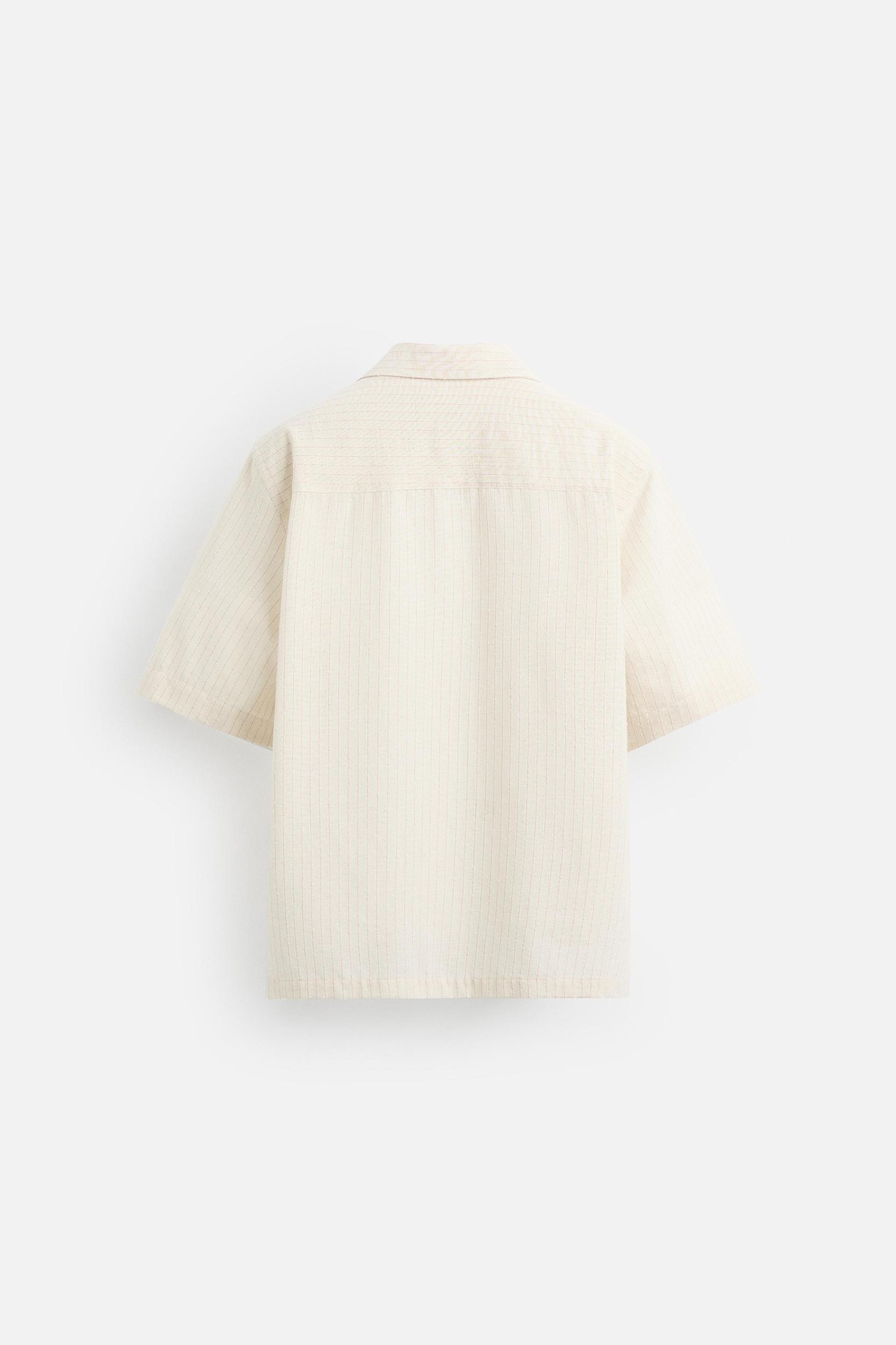 TEXTURED STRIPED SHIRT Product Image