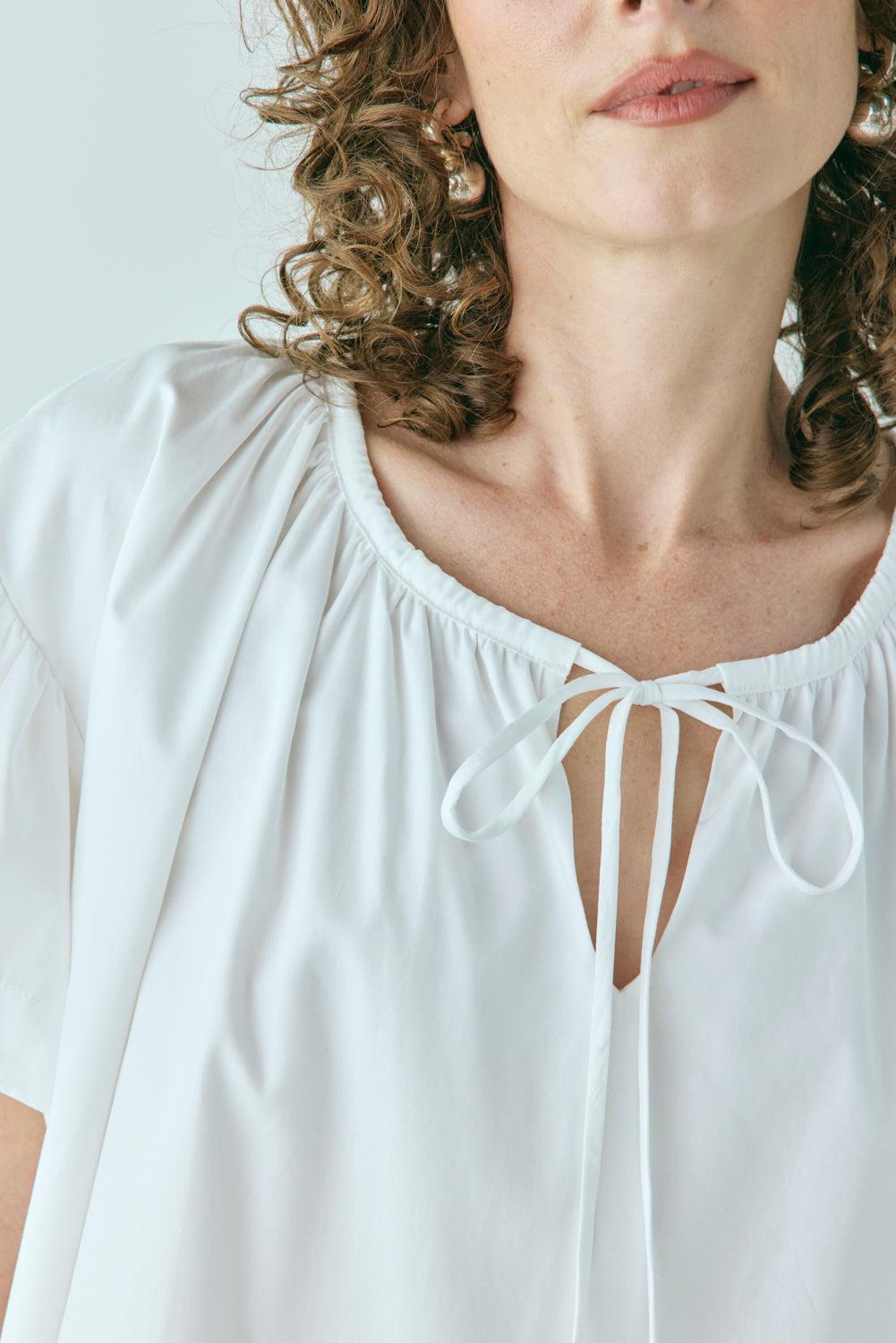 Quinn Smock Mini Dress White Product Image