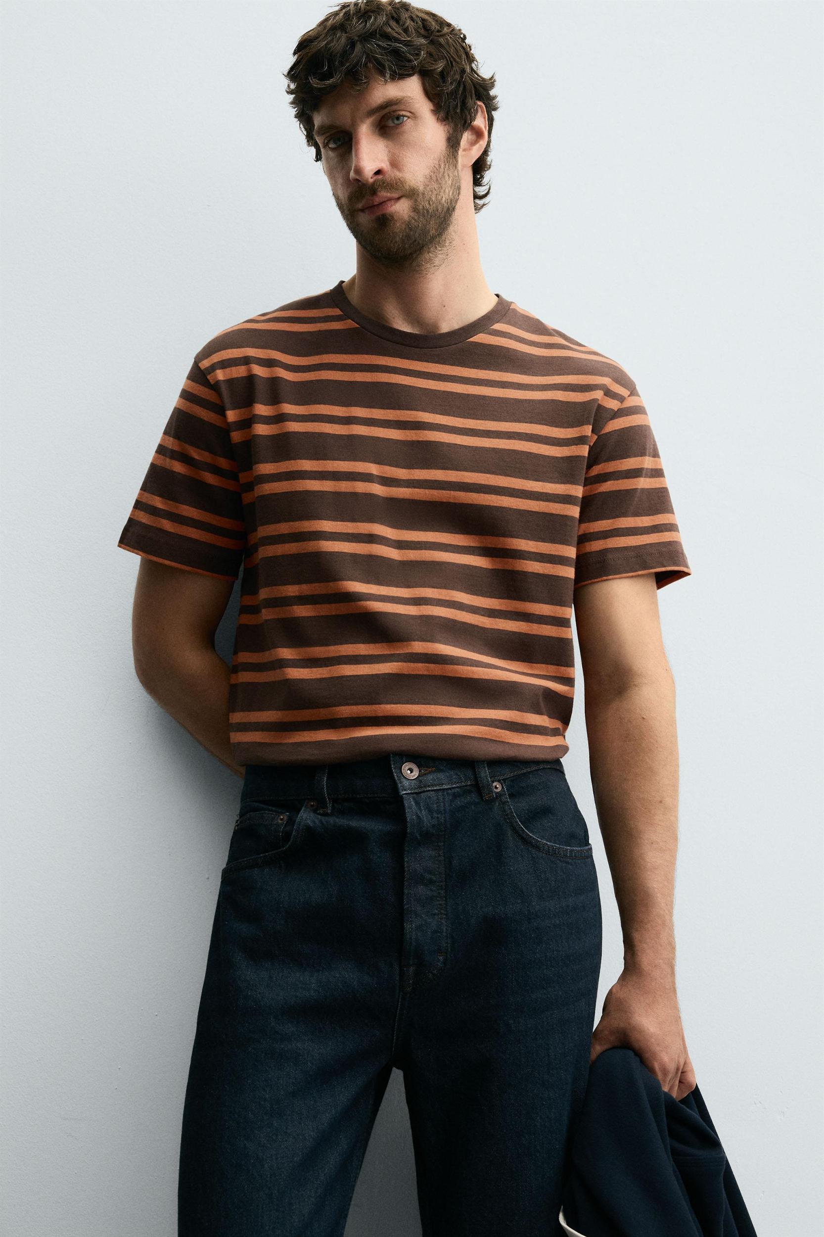 STRIPED JACQUARD T-SHIRT Product Image