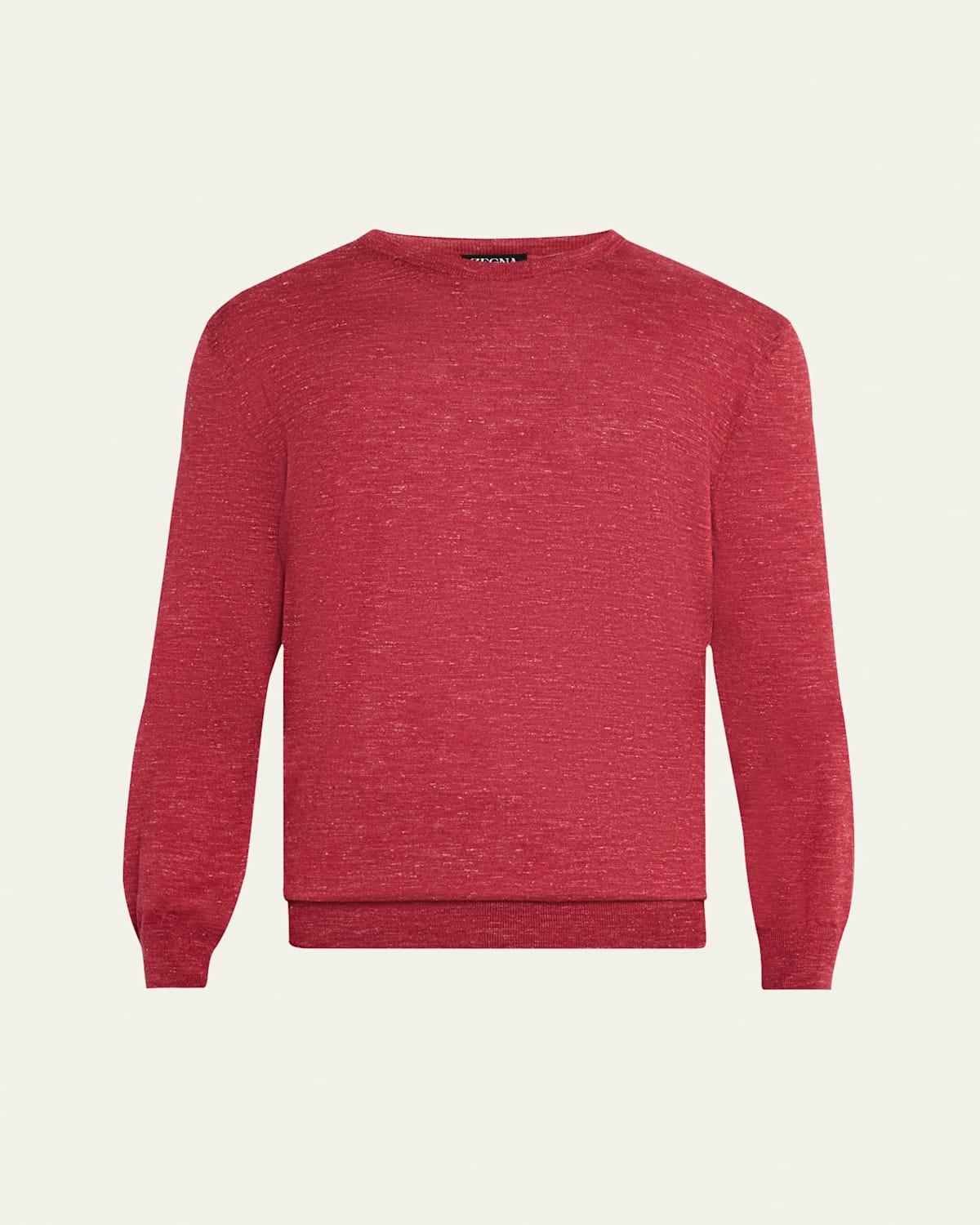 Mens Azeala Cashmere, Silk and Linen Crewneck Sweater Product Image