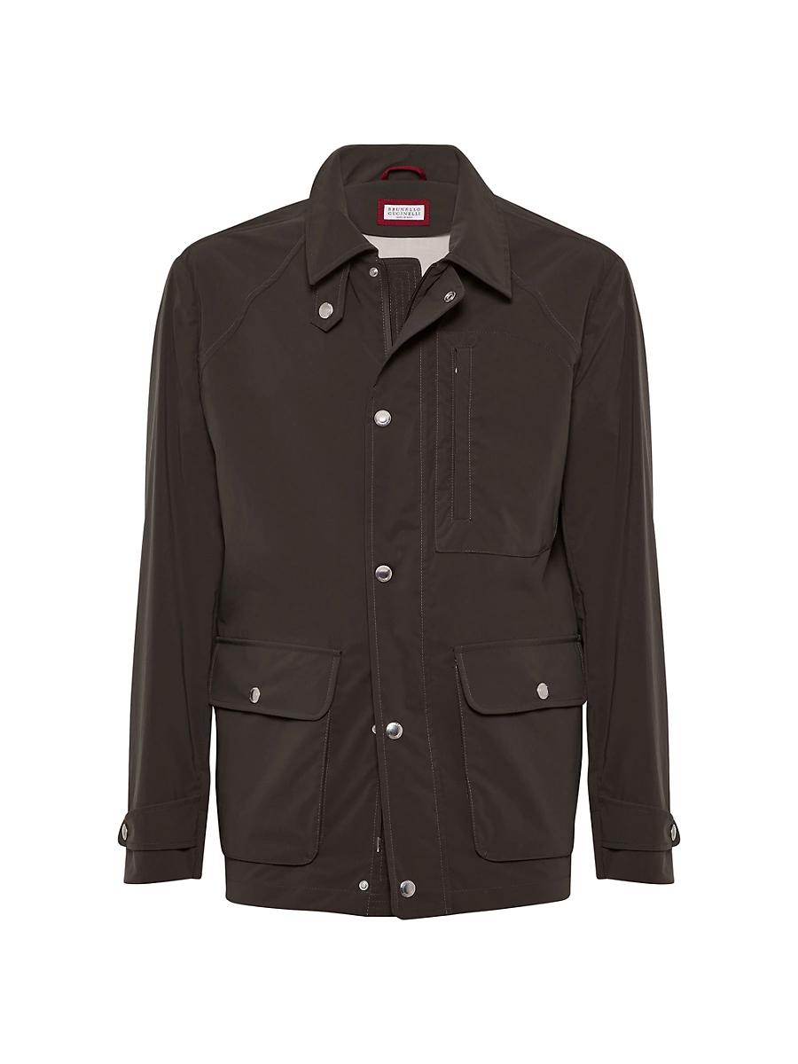 Mens Water Resistant Bonded Cotton Unlined Field Jacket Product Image