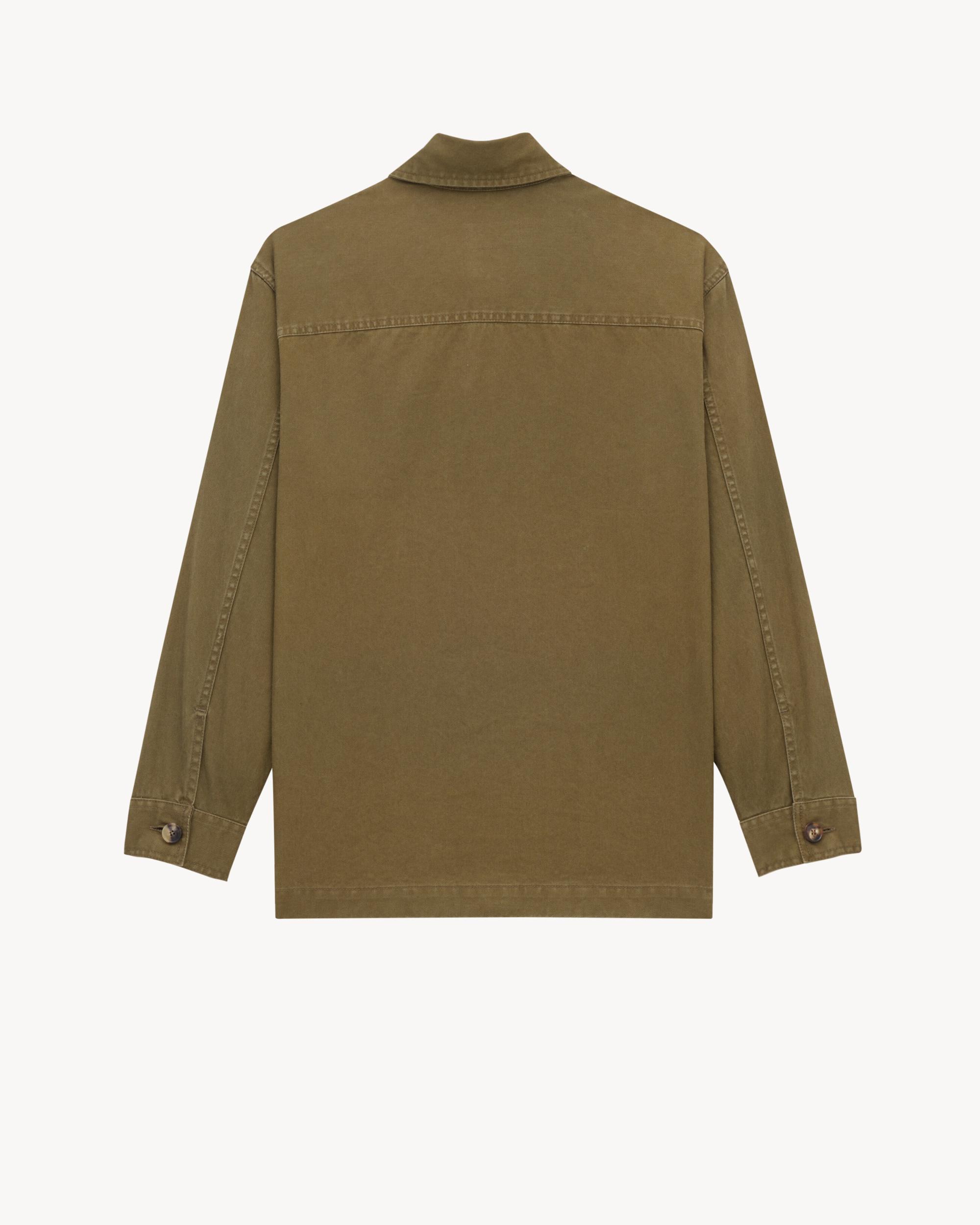 CASSANDRE overshirt in cotton linen gabardine Product Image