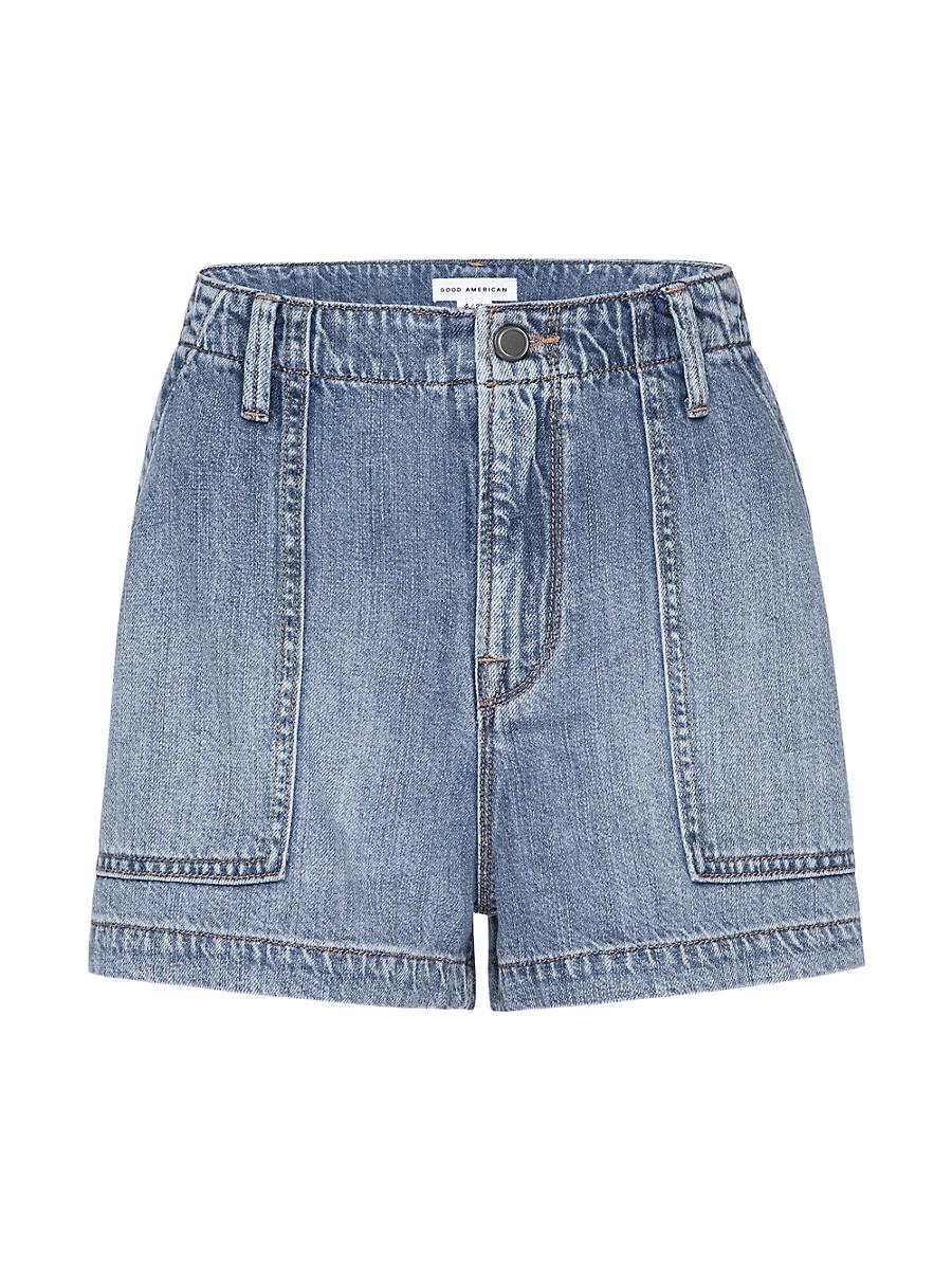 Womens Lite Linen Denim Shorts Product Image