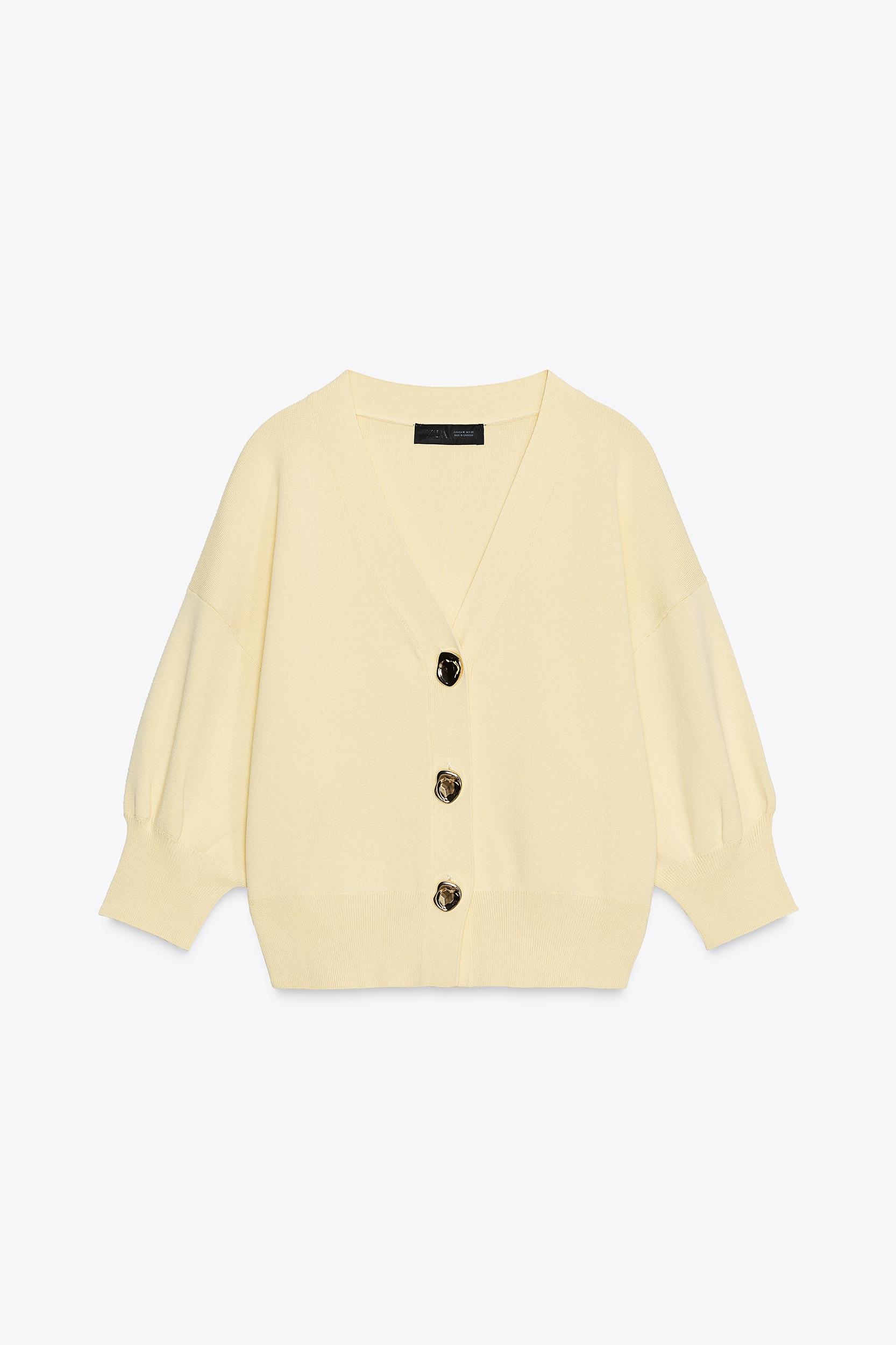 FRENCH SLEEVE KNIT CARDIGAN Product Image