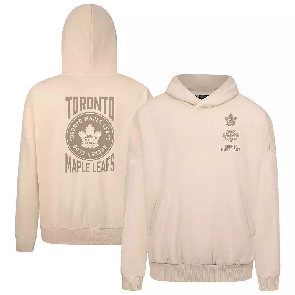 Men's Levelwear Cream Toronto Maple Leafs Contact Stamp Pullover Hoodie,  Product Image