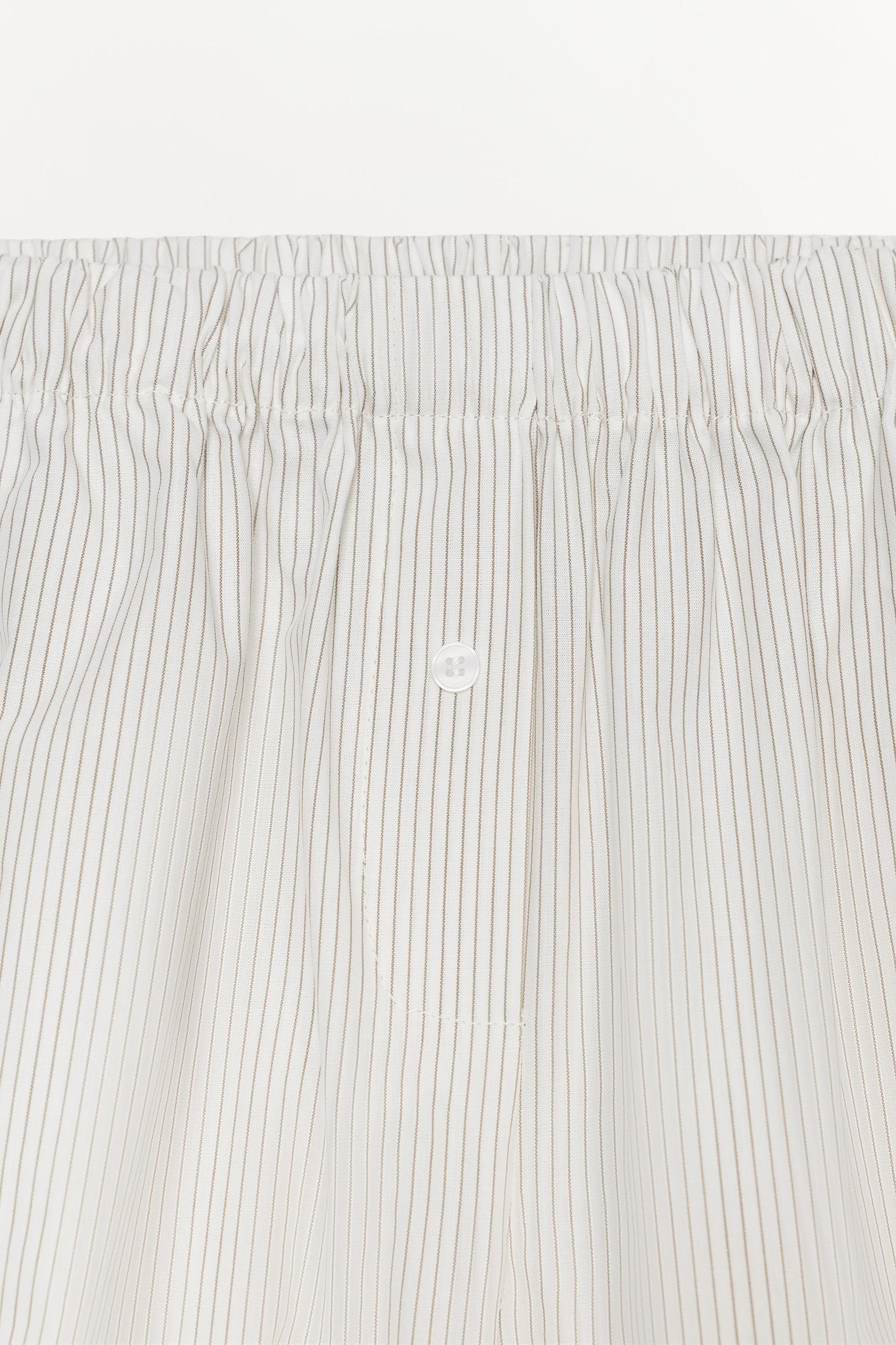 STRIPED POPLIN BERMUDA SHORTS Product Image