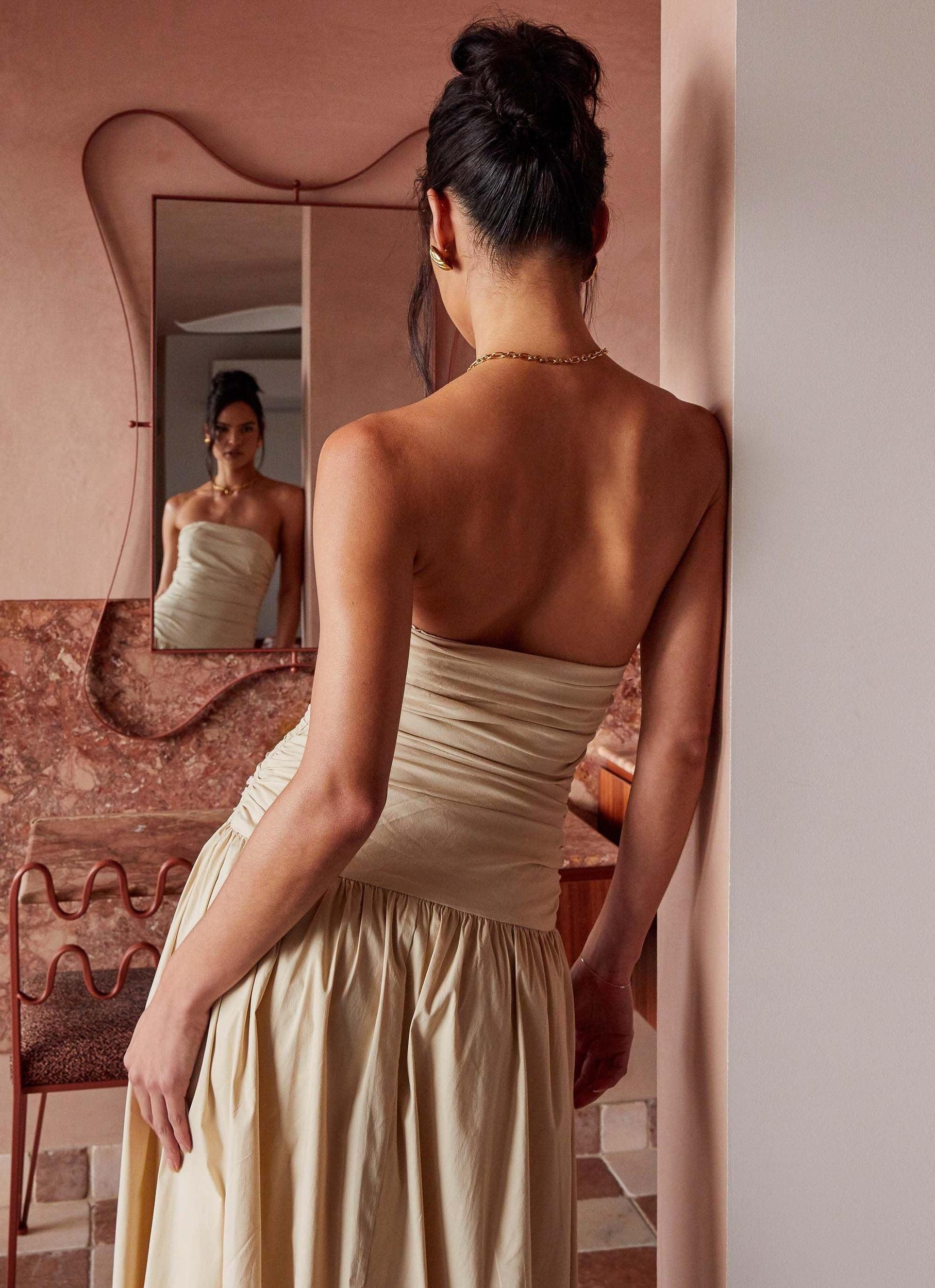 Carmel Maxi Dress - Ivory Product Image