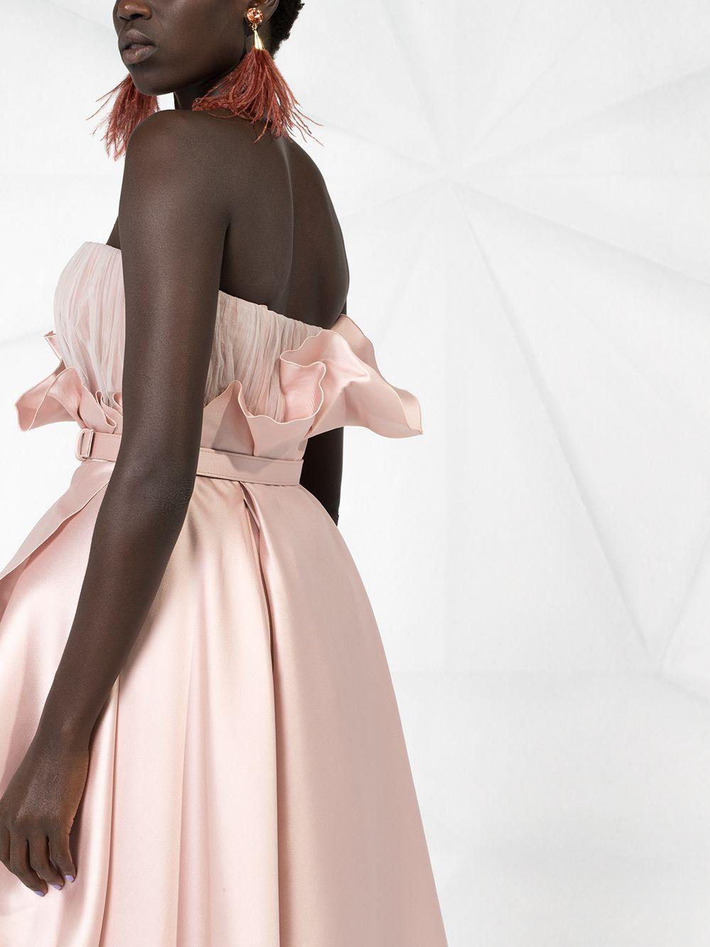 ruffled bustier dress Product Image