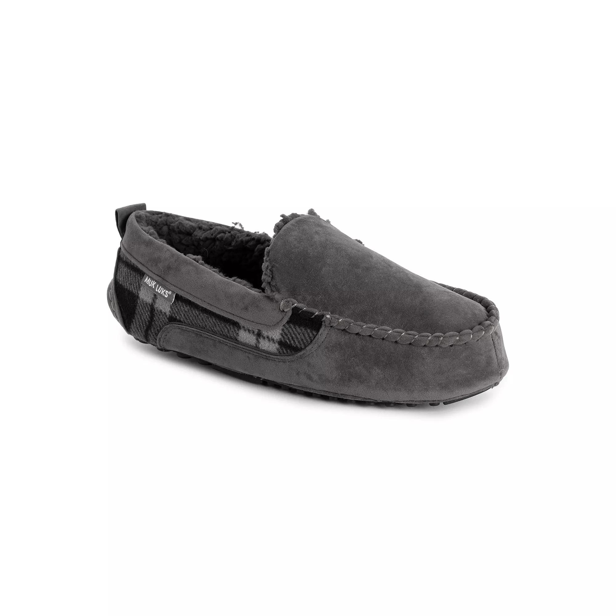MUK LUKS® Emmett Men's Moccasin Slippers,  Product Image