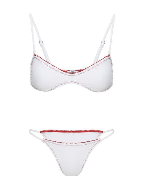Othella String Bikini Bottoms White / Red Product Image