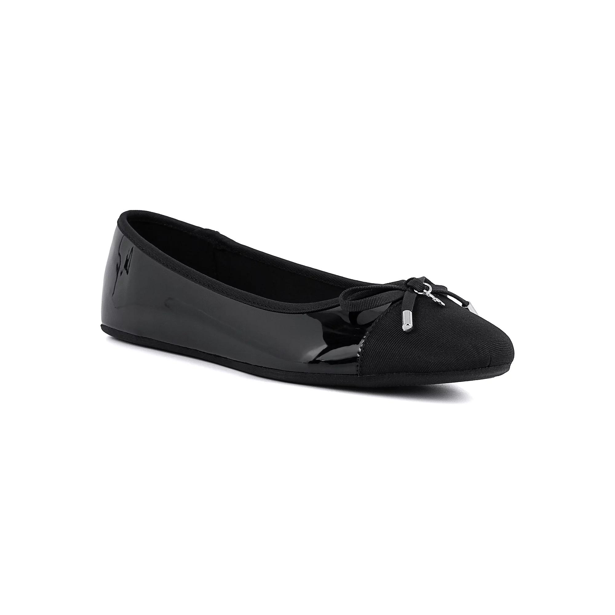 sugar Florah Women's Ballet Casual Flats, Size: 7.5, Black Patent Product Image
