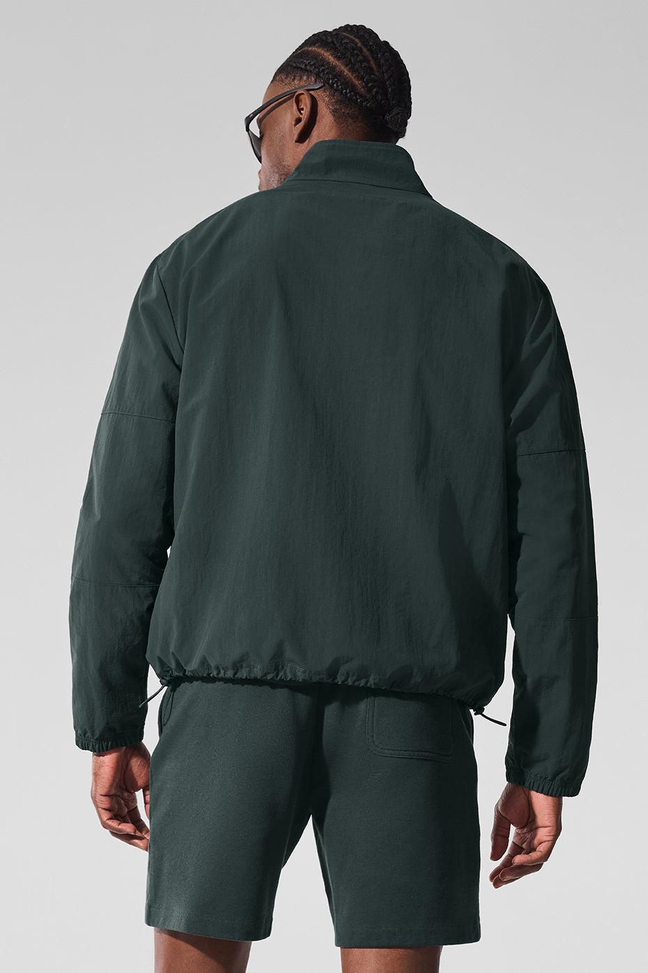 Light Weight Takeaway Track Pullover - Charcoal Green Male Product Image
