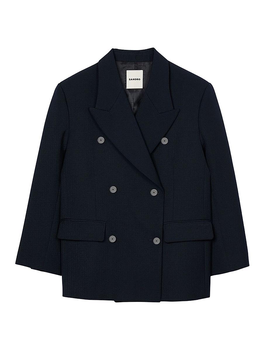 Womens Wool Blend Suit Jacket Product Image
