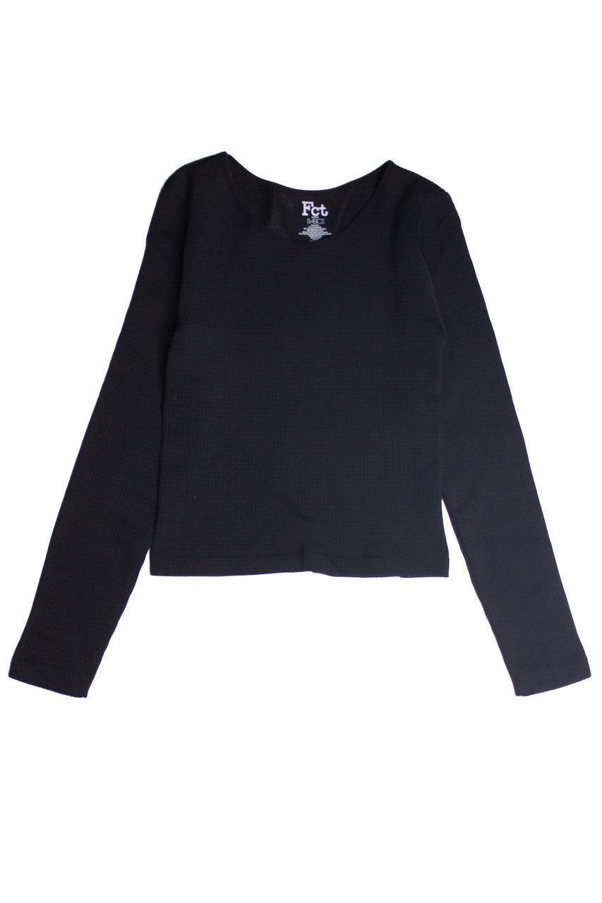 Waffle Knit Fleece Longsleeve Product Image