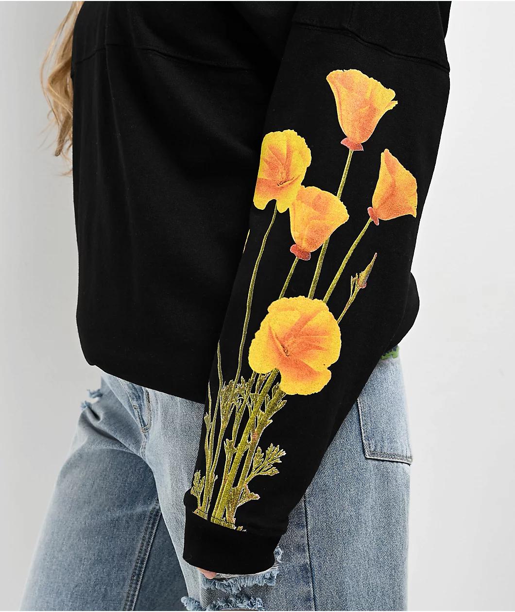 Spirit Jersey City Of Los Angeles Poppy Fields Black Long Sleeve T-Shirt Product Image