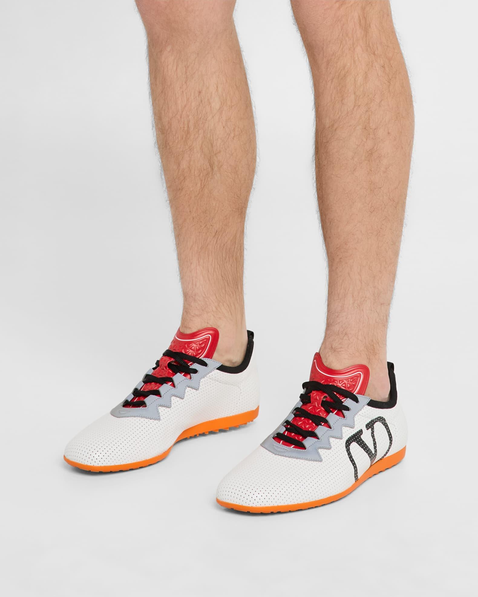 Men's Chromathon Perforated Leather Runner Sneakers Product Image