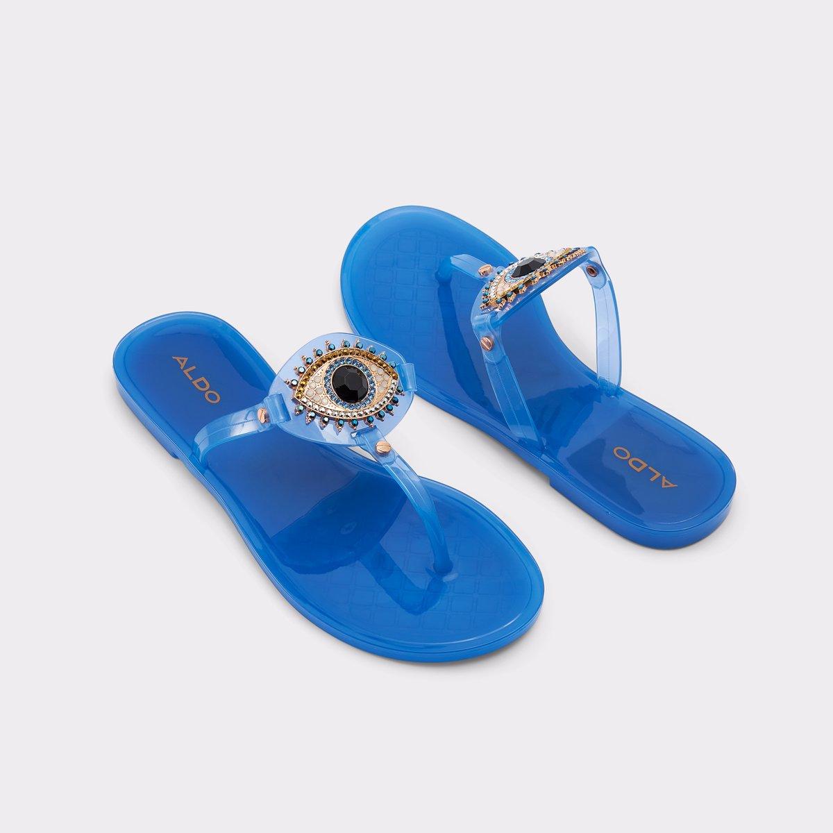 Ebariel Medium Blue Women's Jelly Sandals & Flip Flops | ALDO US Product Image