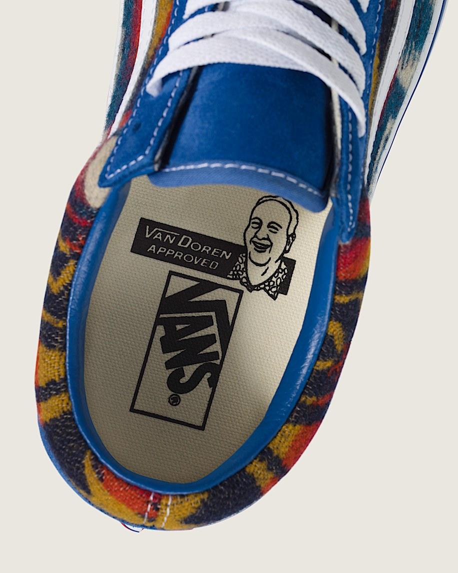 Van Doren Approved X All Nations Old Skool Shoe in Blue| Vans US Product Image
