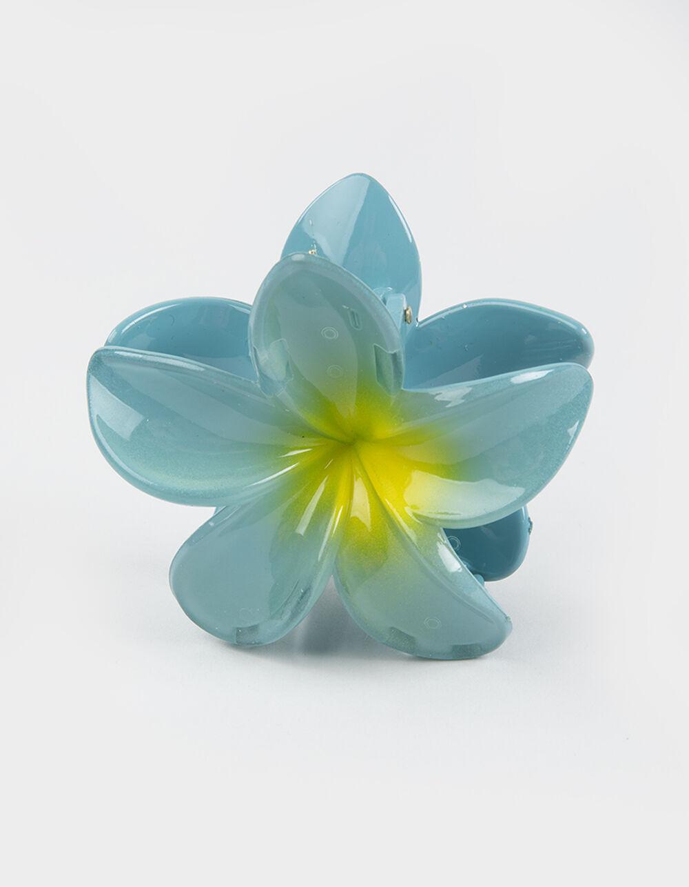FULL TILT Hawaiian Floral Claw Hair Clip - BLUE Product Image