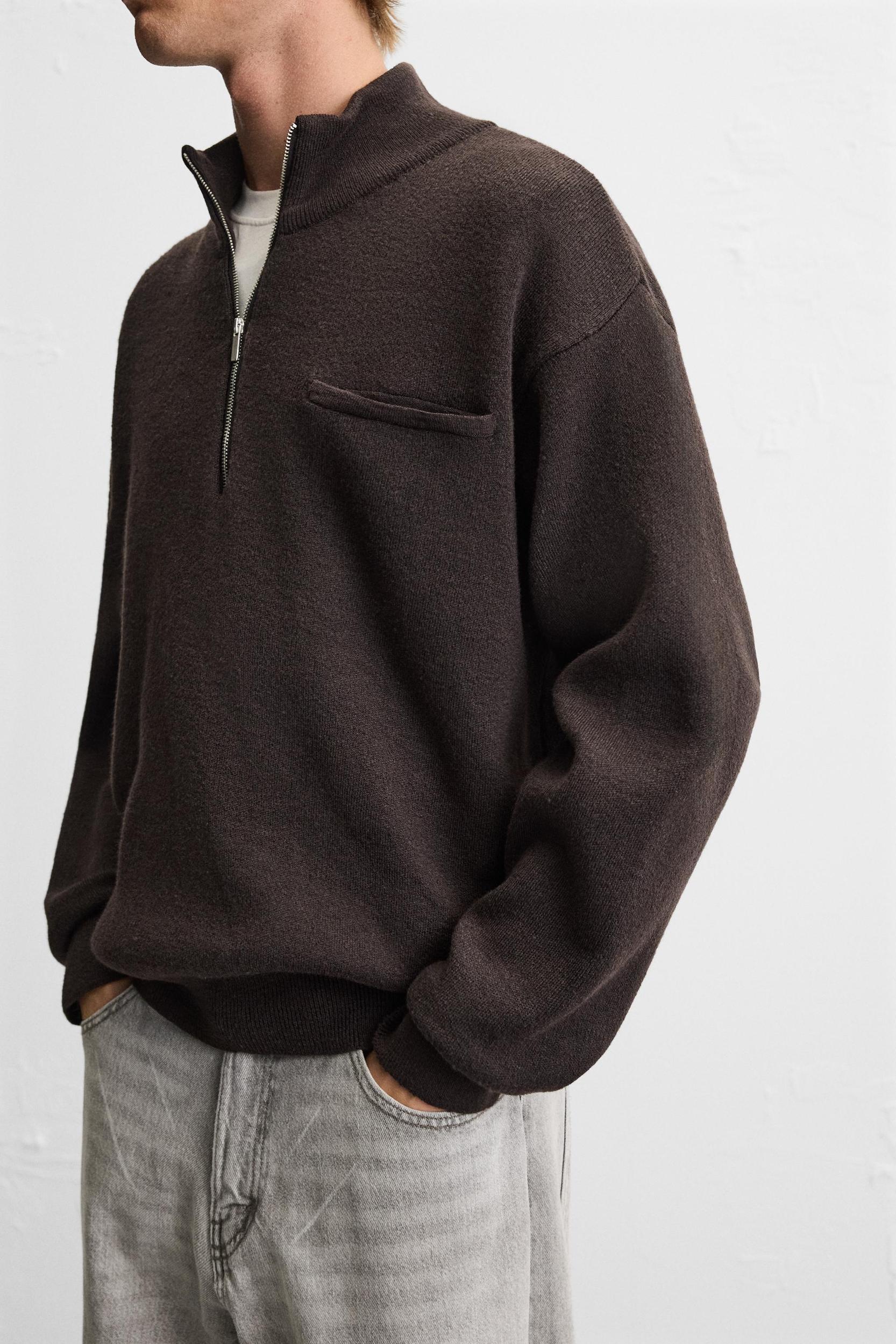 QUARTER ZIP SWEATER Product Image