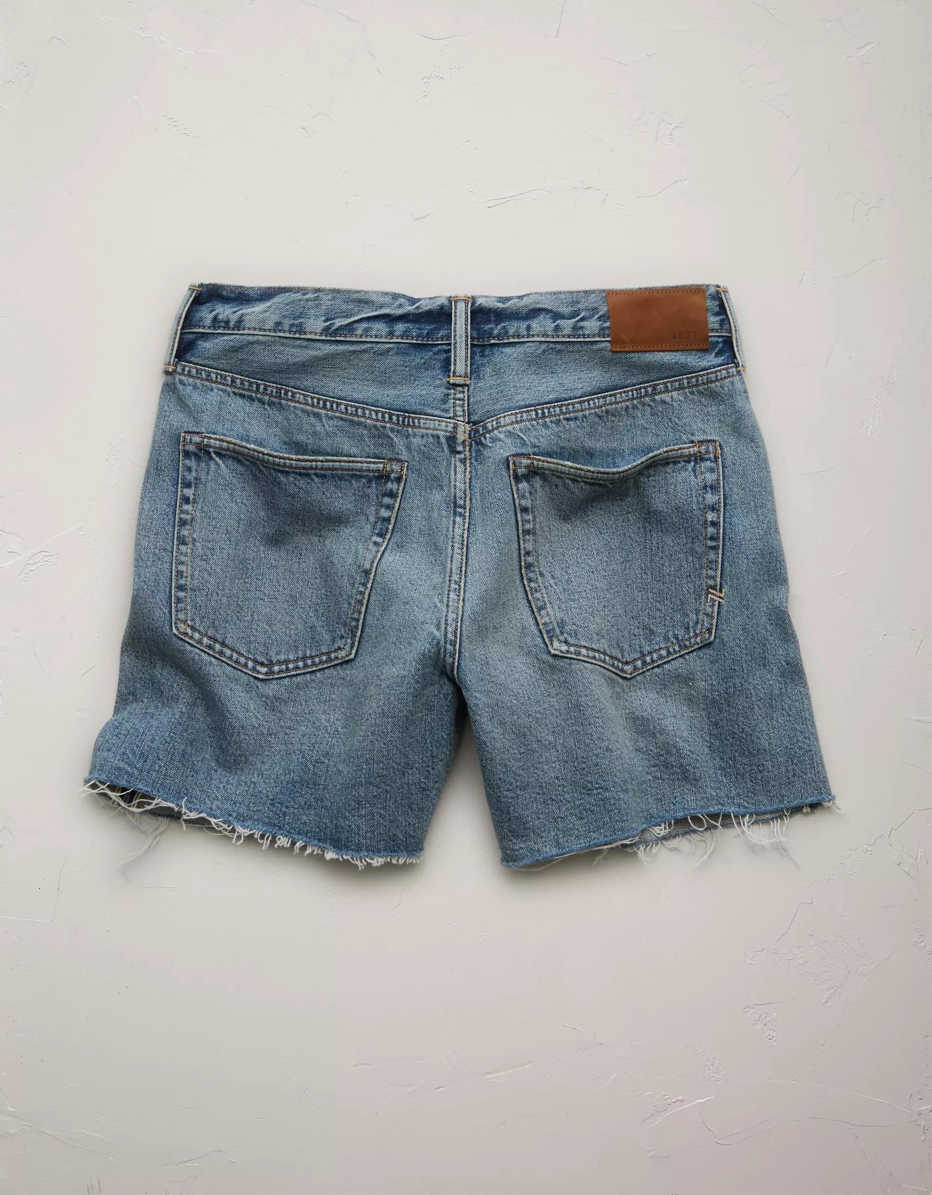AE77 Premium Baggy Denim Short Product Image