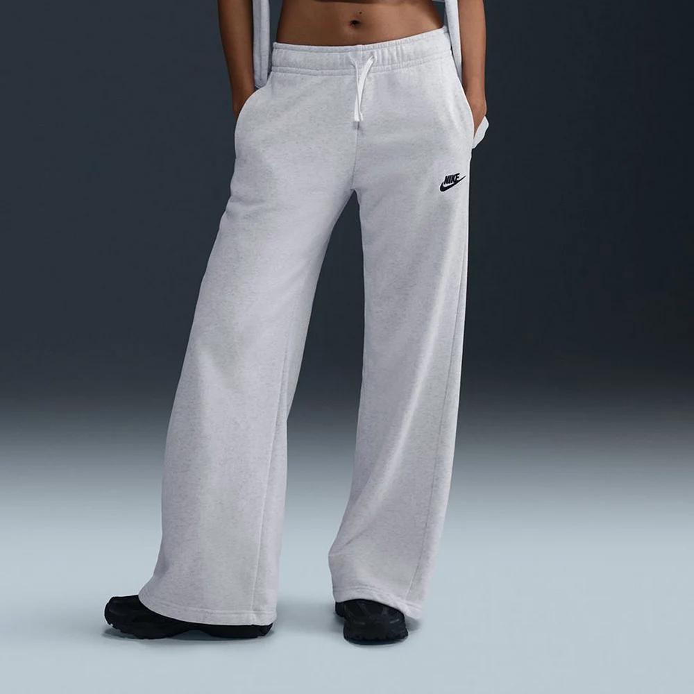 Womens Nike Sportswear Club Fleece Mid-Rise Wide-Leg Sweatpants | FB2727-051 Product Image
