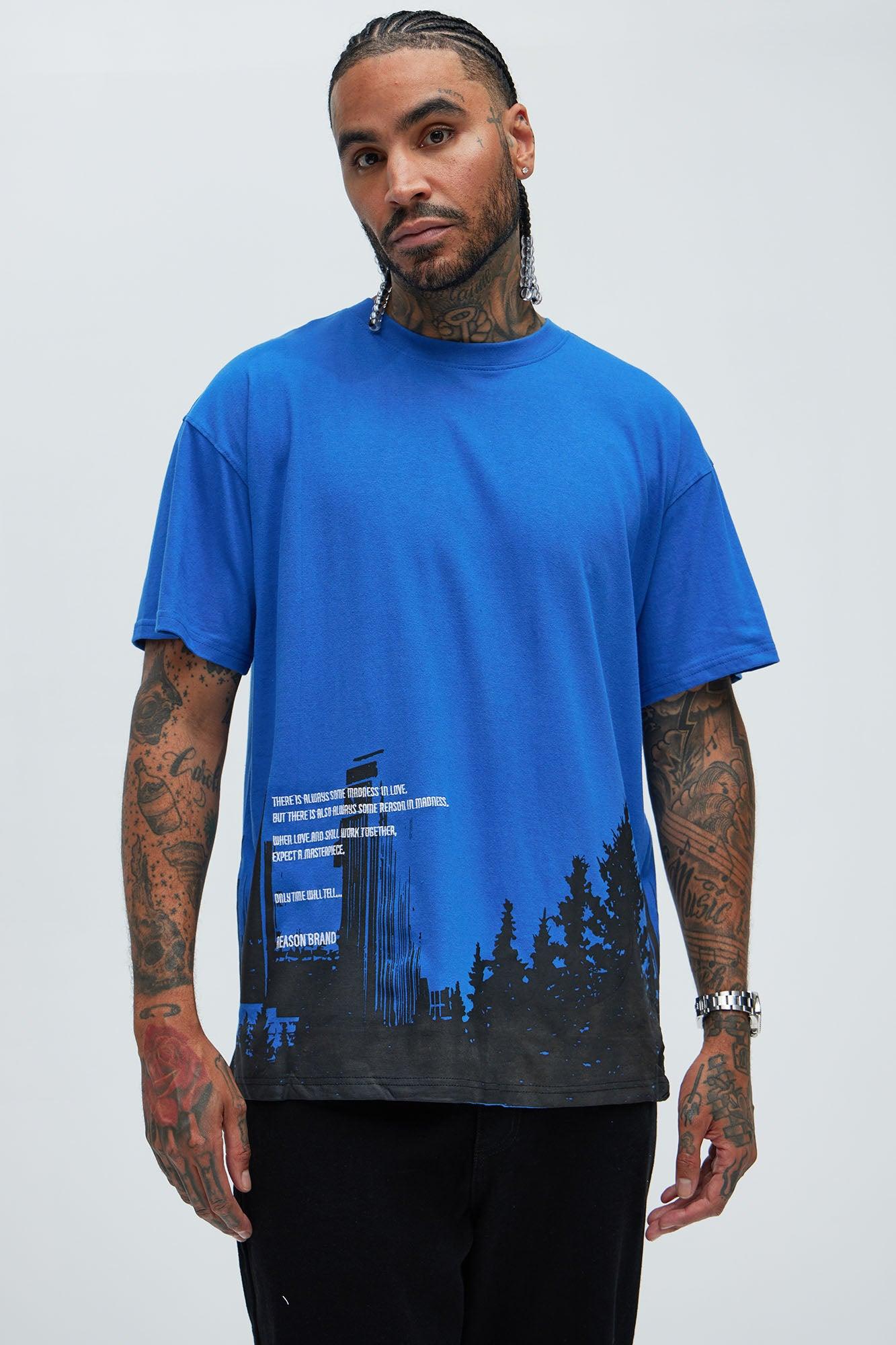 Work Together Short Sleeve Tee - Blue Product Image