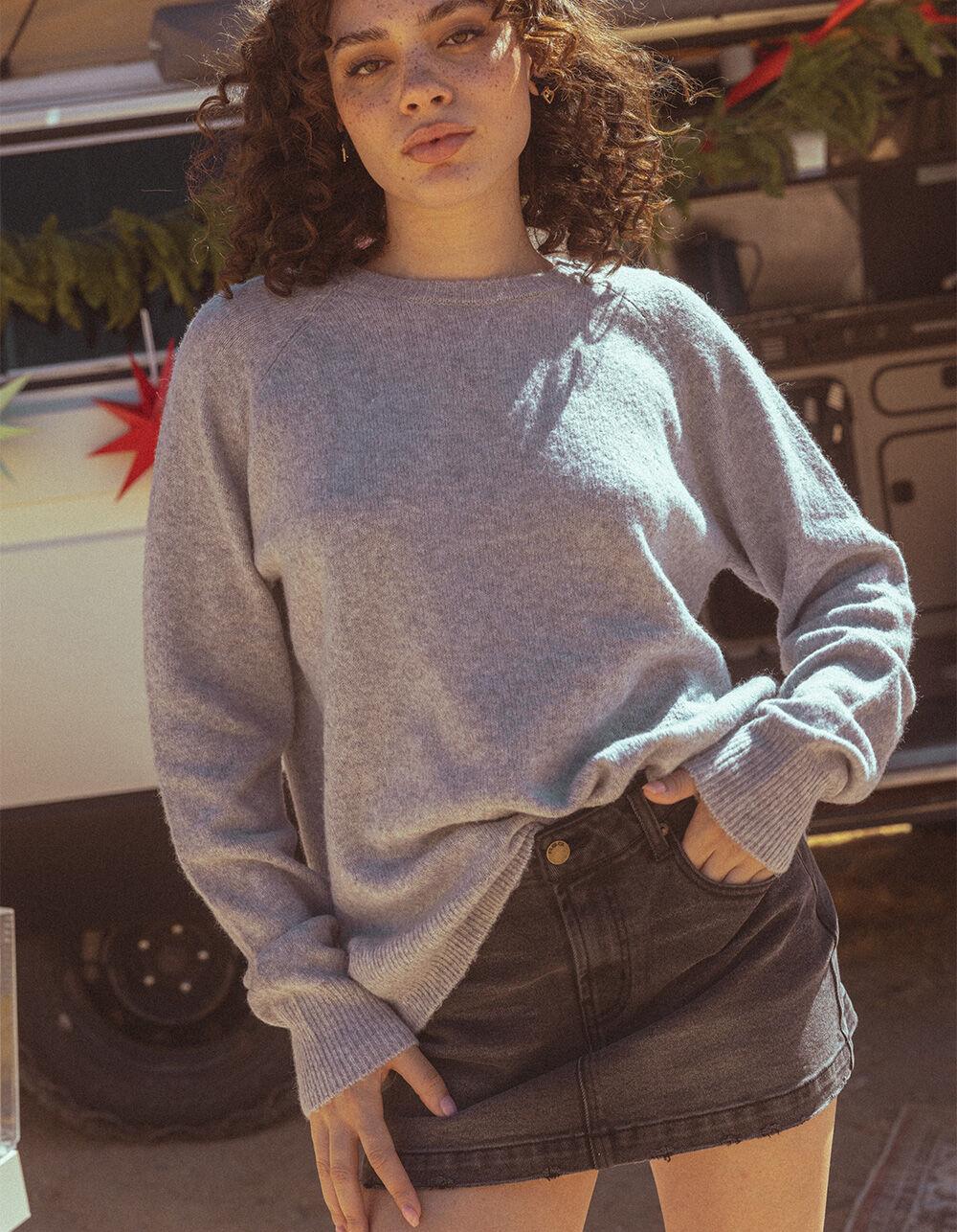 RSQ Womens Low Rise Denim Mini Skirt - DARK RINSE Product Image