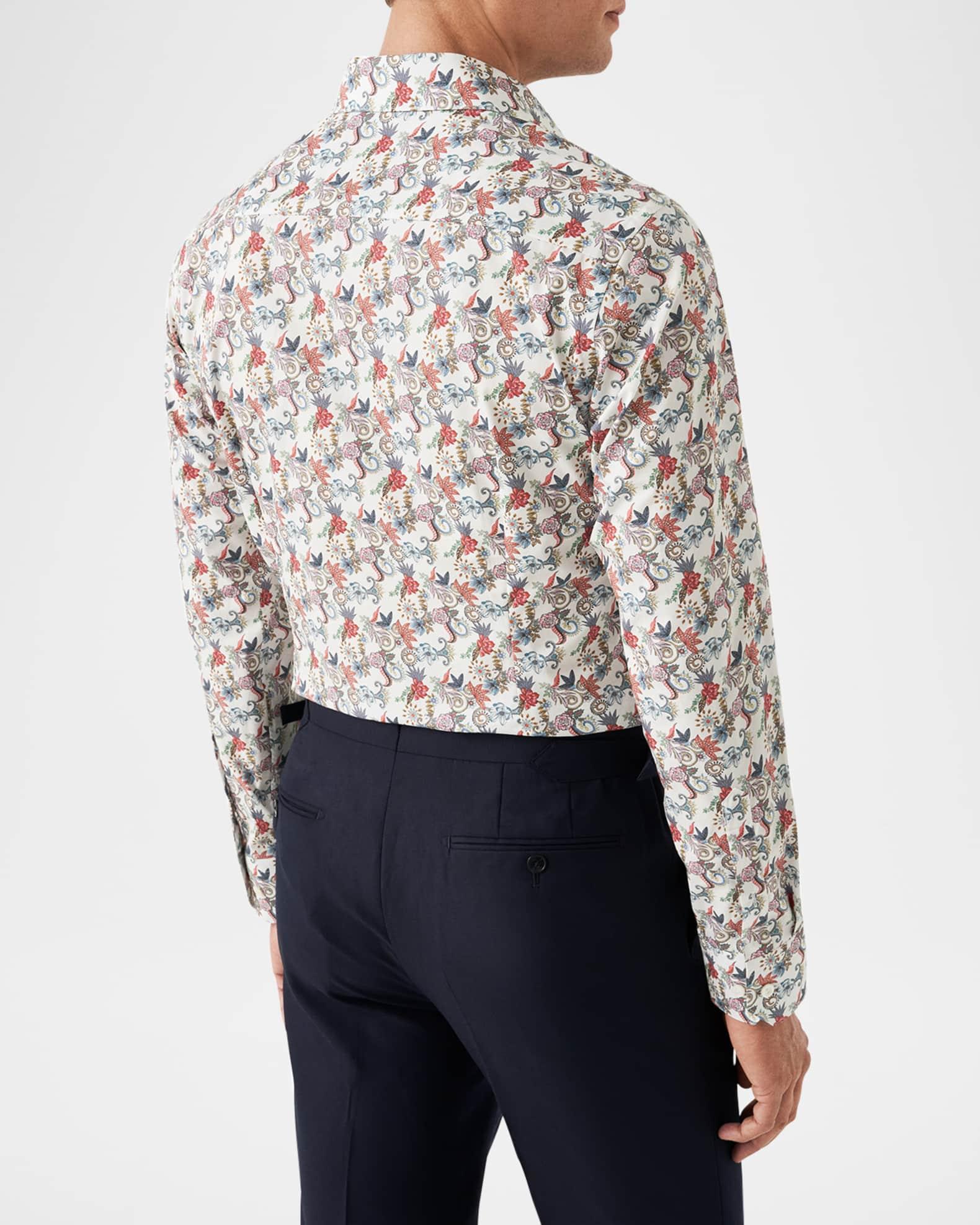 Men's Elevated Floral Twill Contemporary-Fit Dress Shirt Product Image