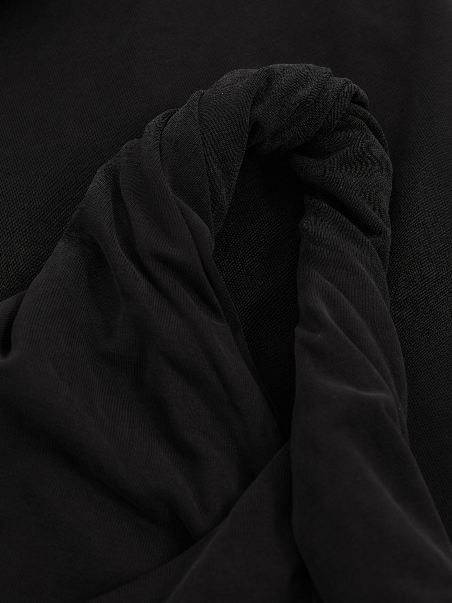 Twisted Strap Jersey Maxi Dress in Black Product Image