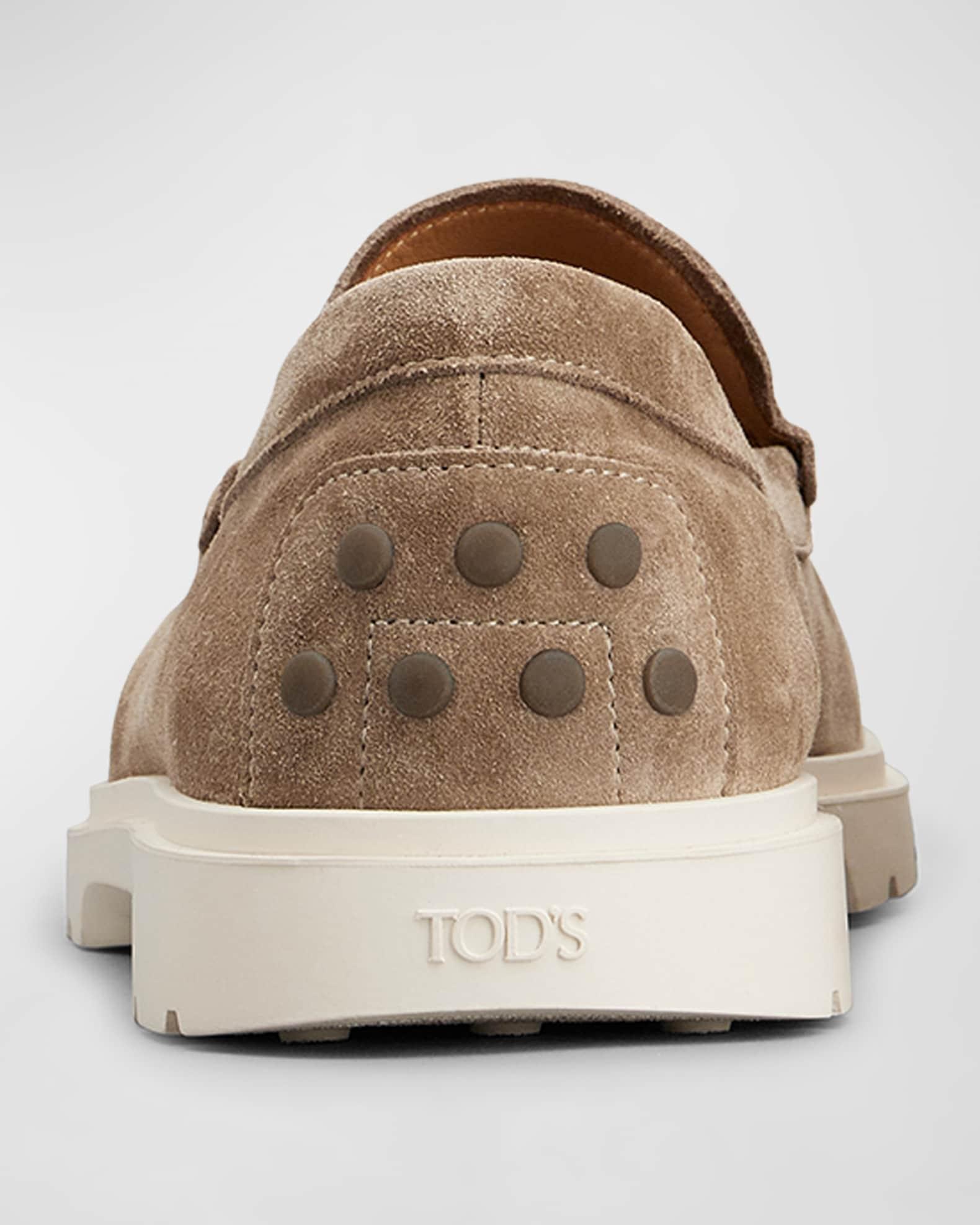 Men's Suede Moccasin Slipper Loafers Product Image