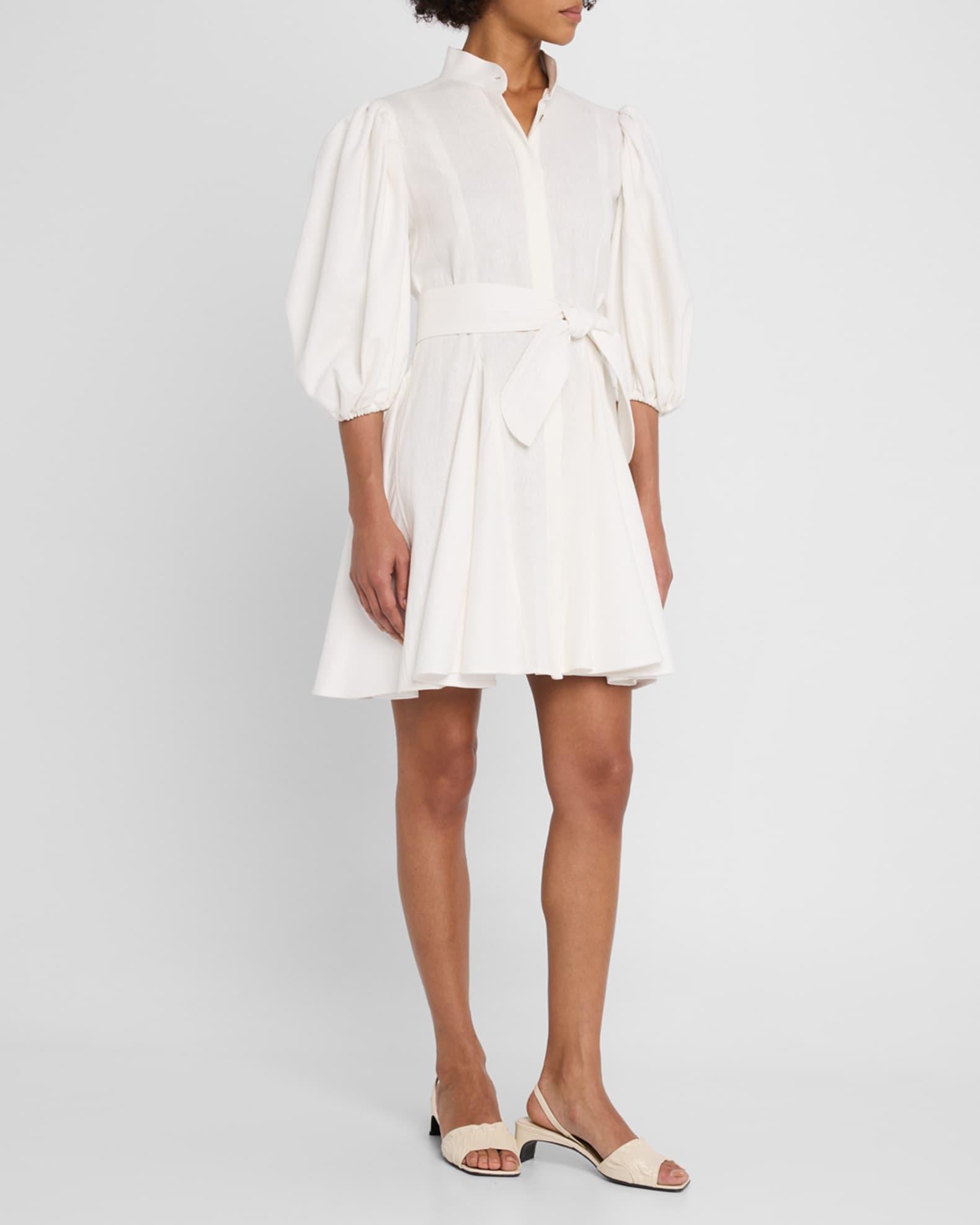 Bromelia Linen Mini Shirtdress Product Image
