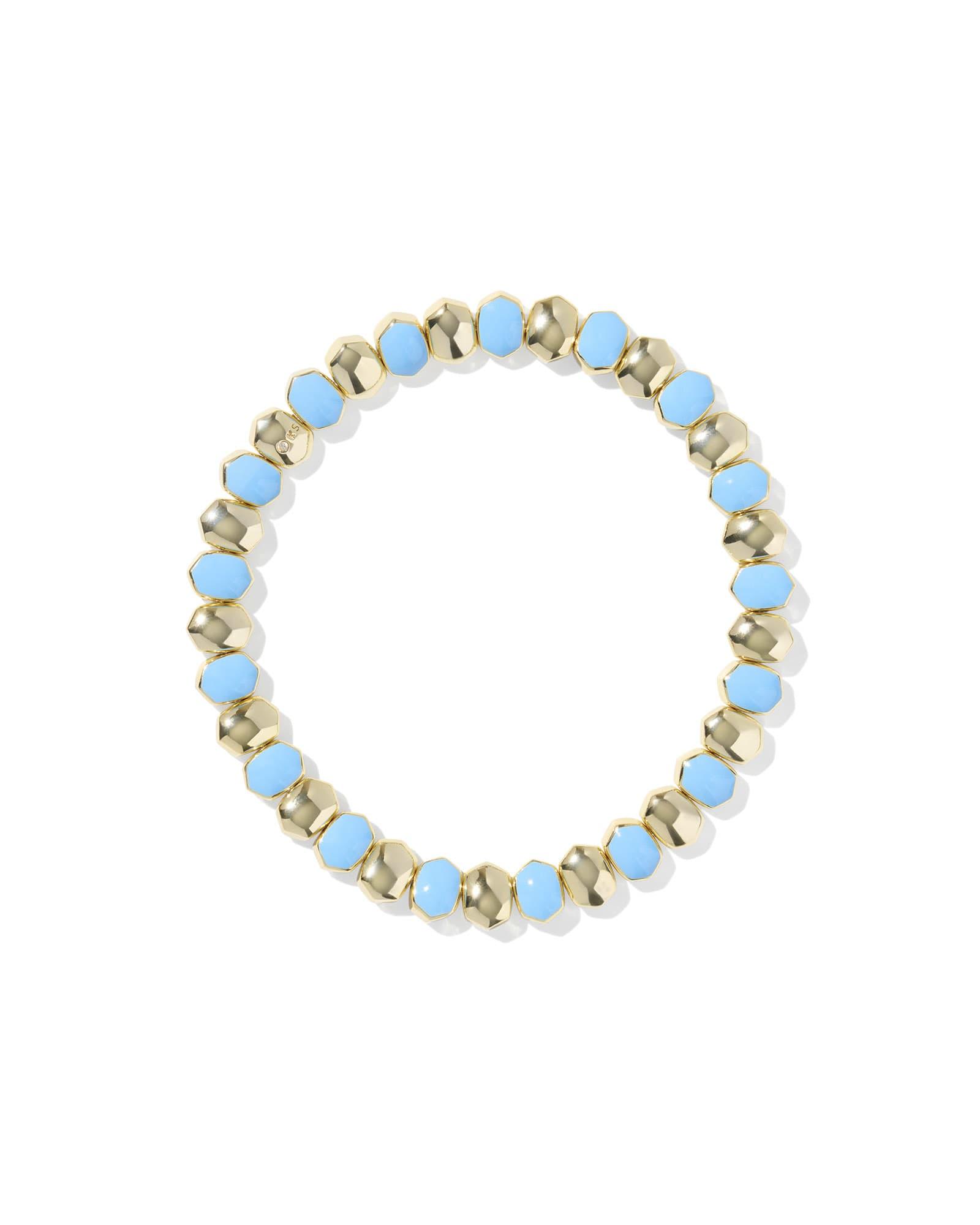 Daphne Enamel Gold Stretch Bracelet Product Image