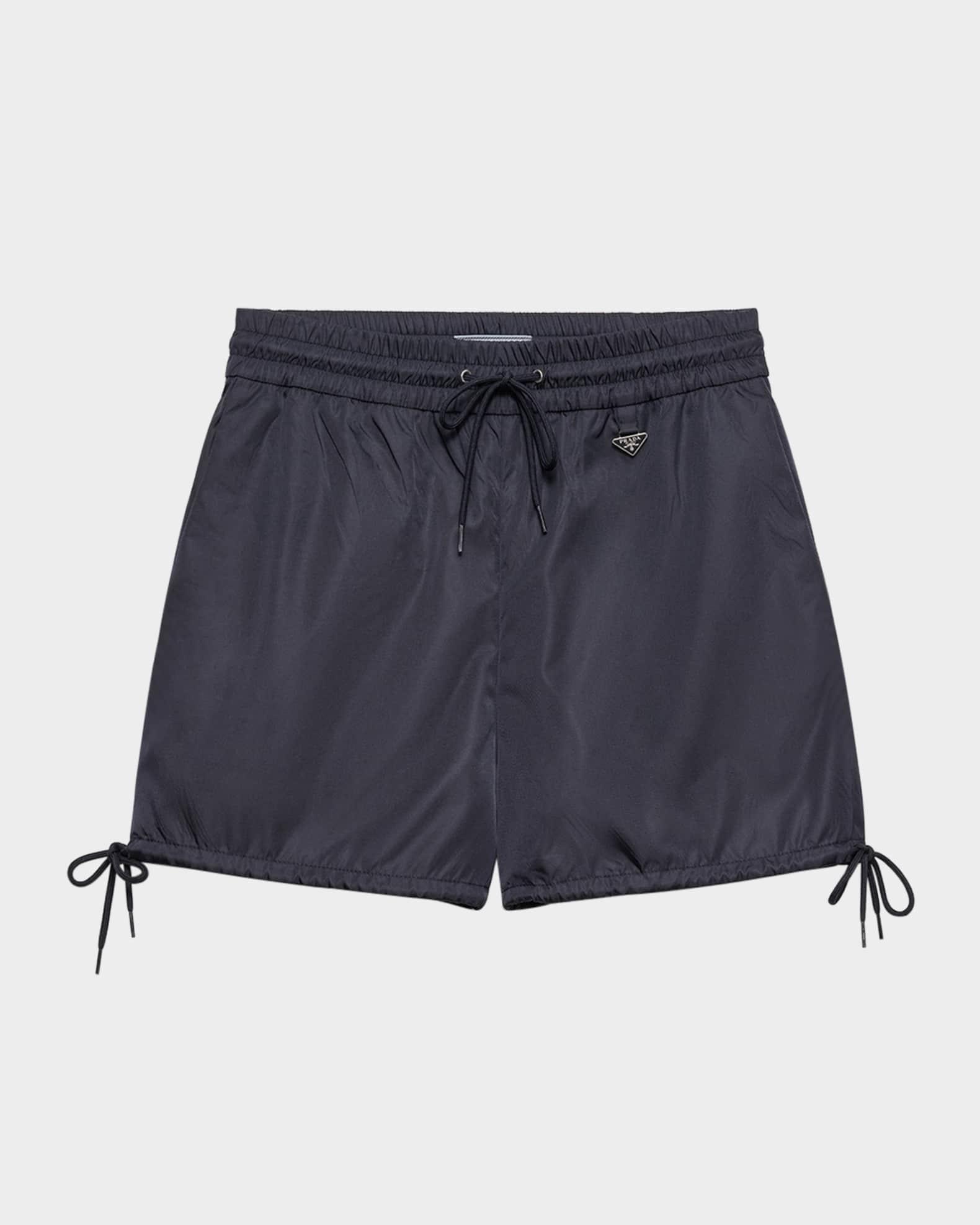 Re-Nylon Drawstring-Hem Pull-On Shorts Product Image